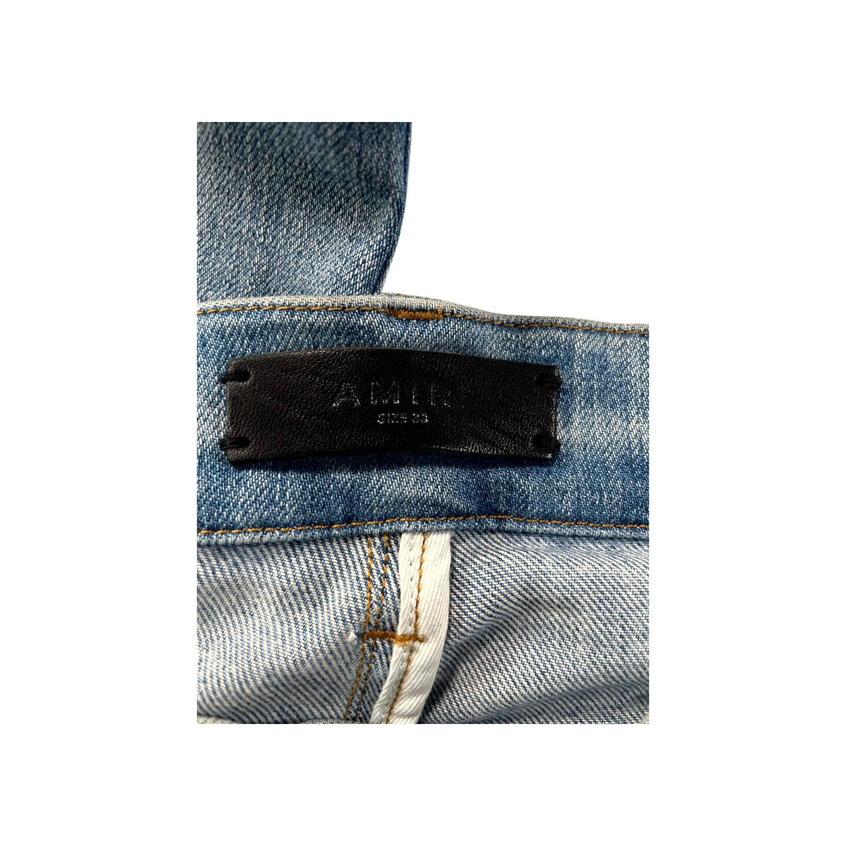 Amiri Plain Thrasher Light Wash Jeans