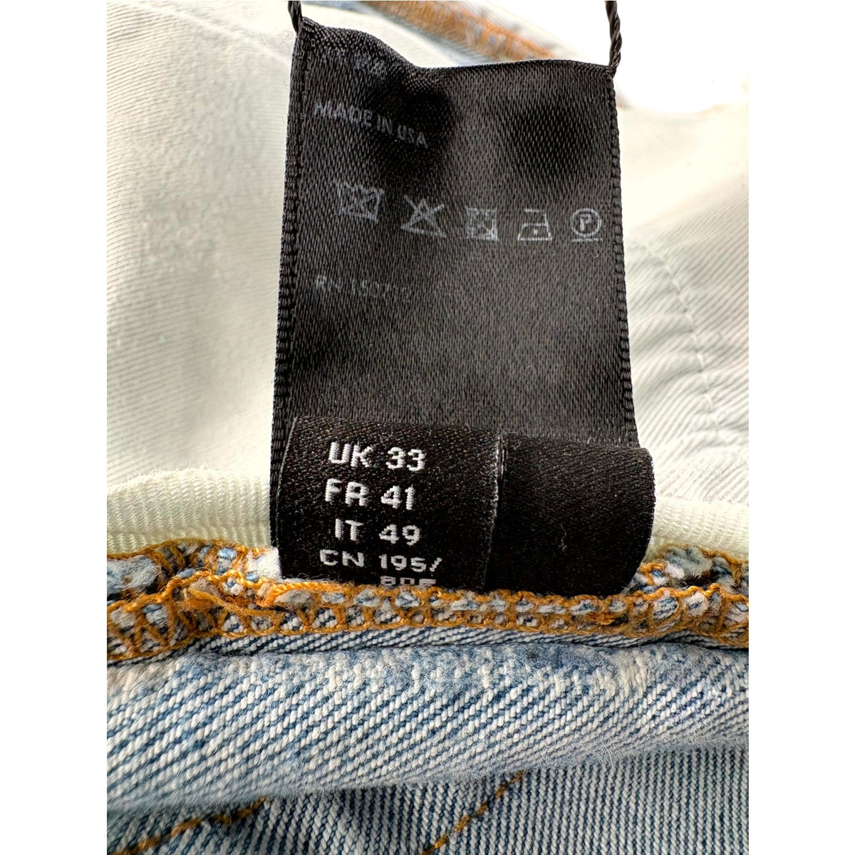 Amiri MA Paint Drip Light Wash Jeans