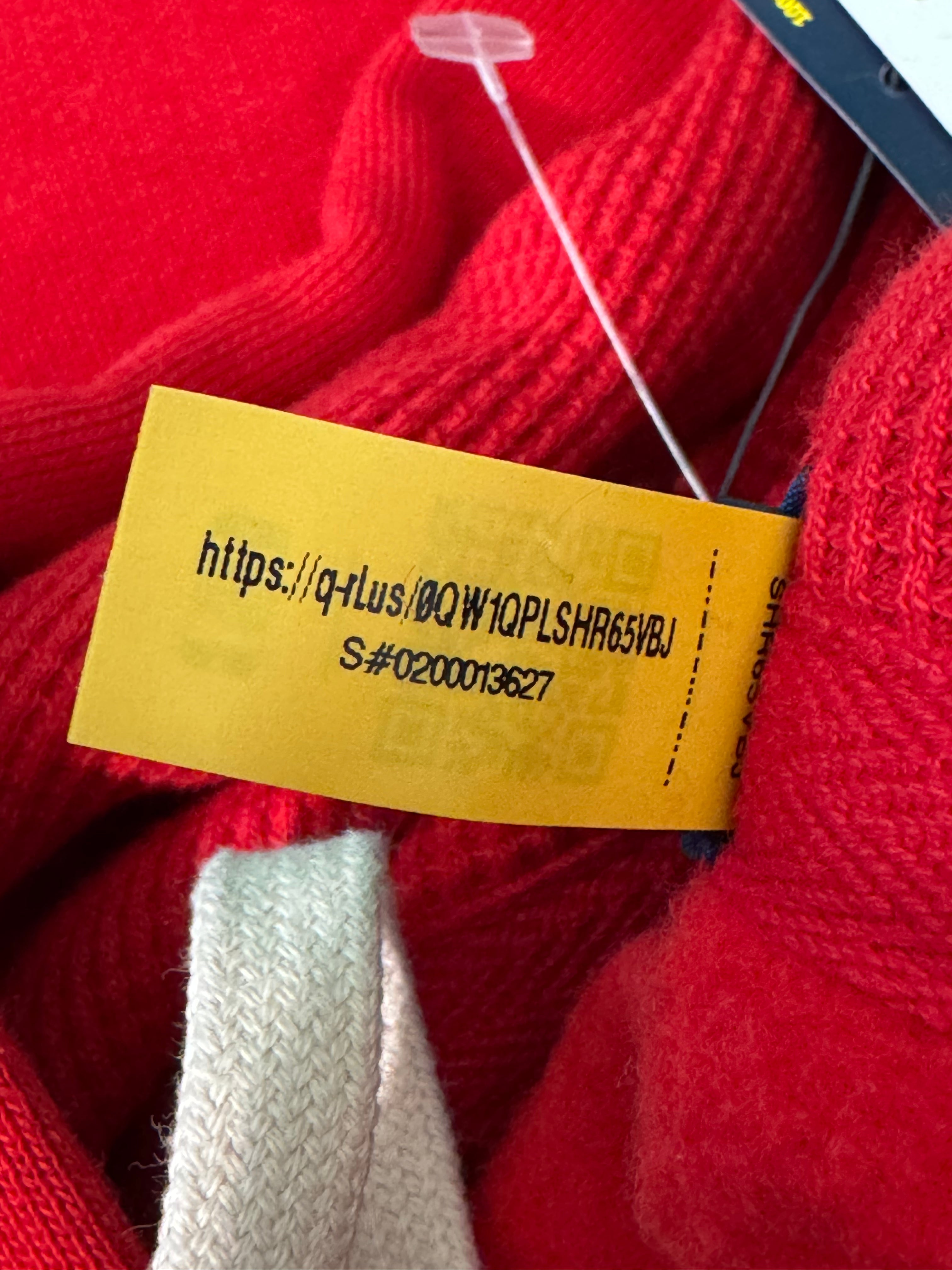 Polo Red & Navy Zip Up Hoodie