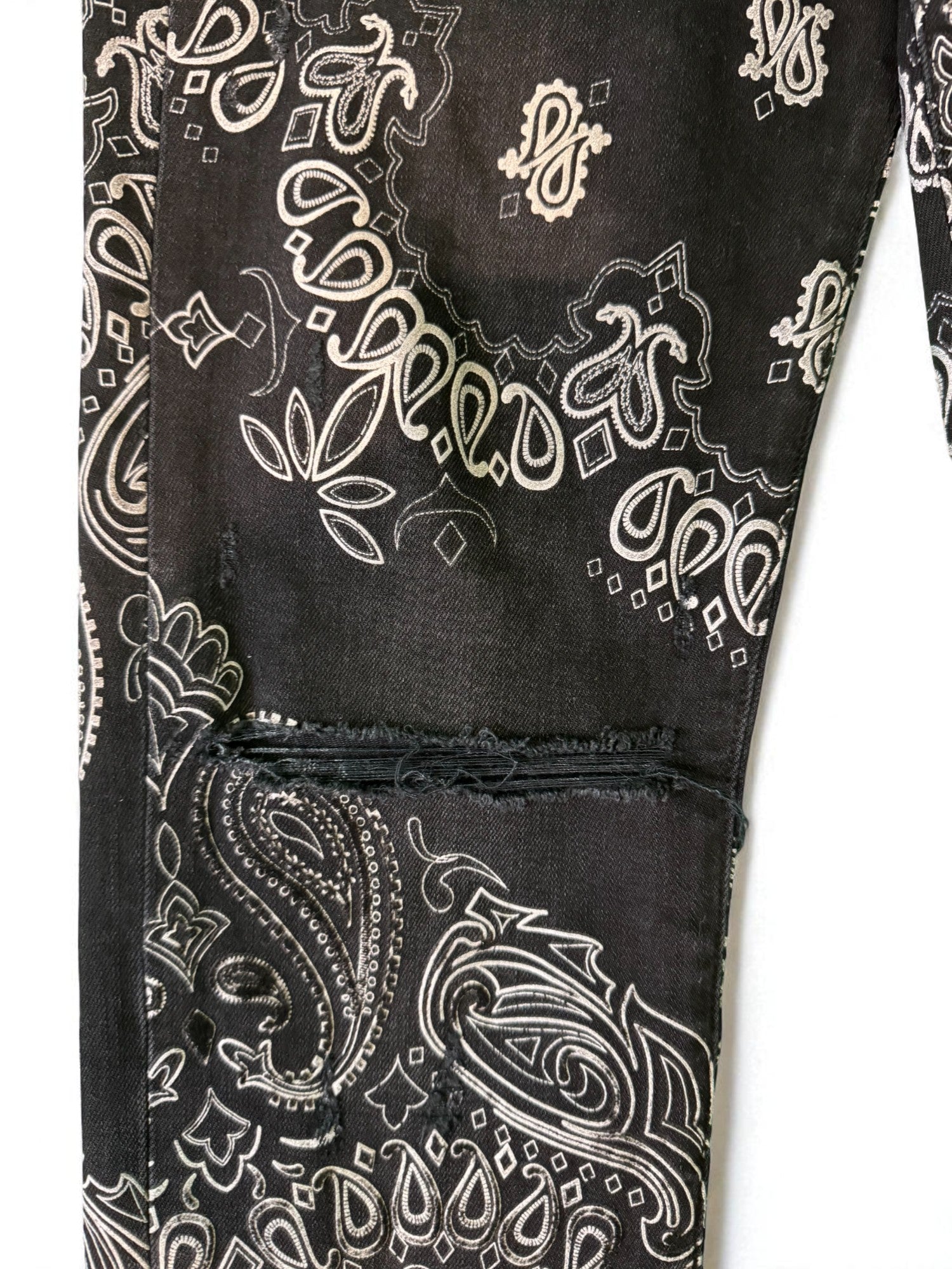Amiri Black Paisley Jeans