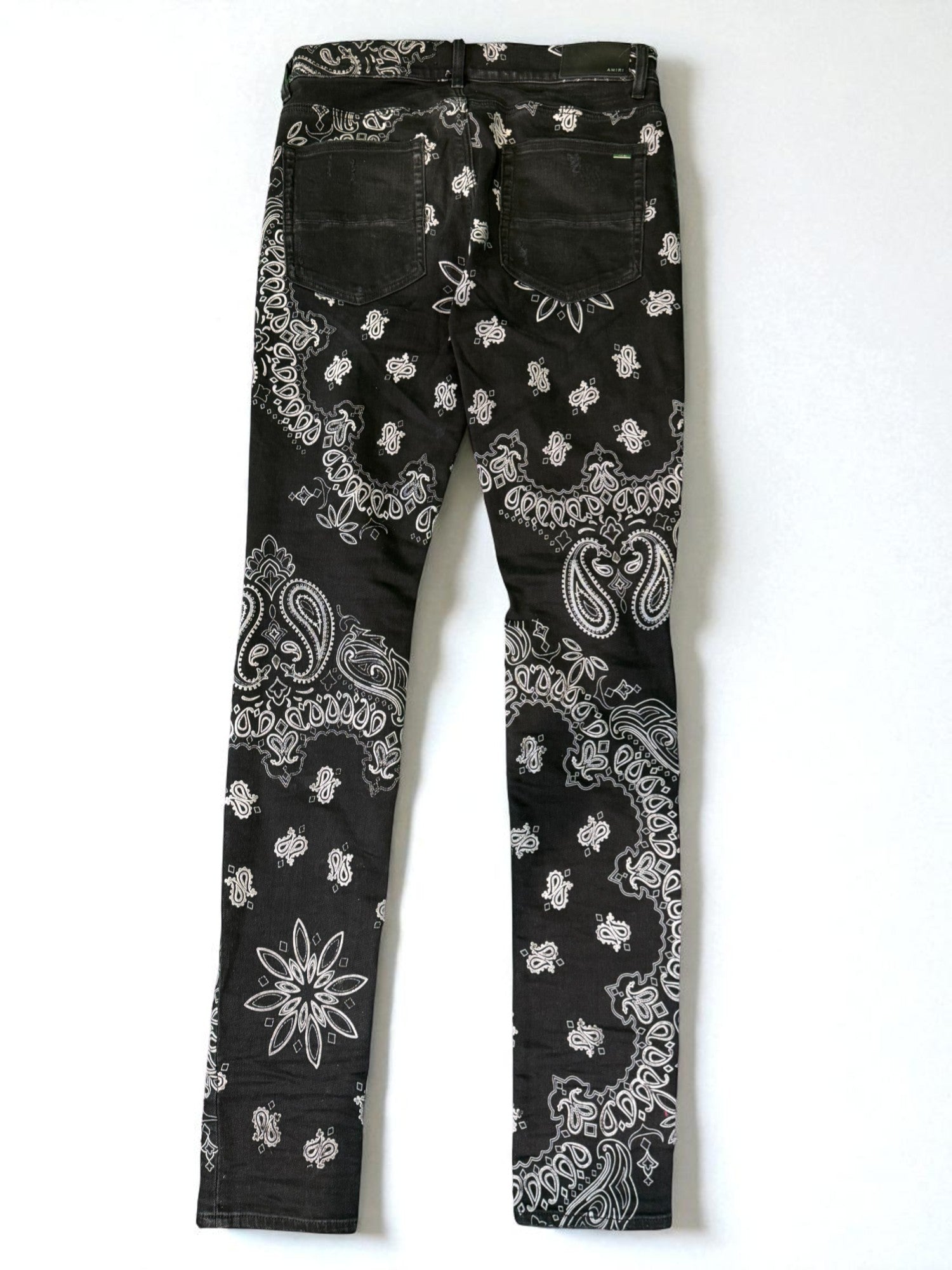 Amiri Black Paisley Jeans