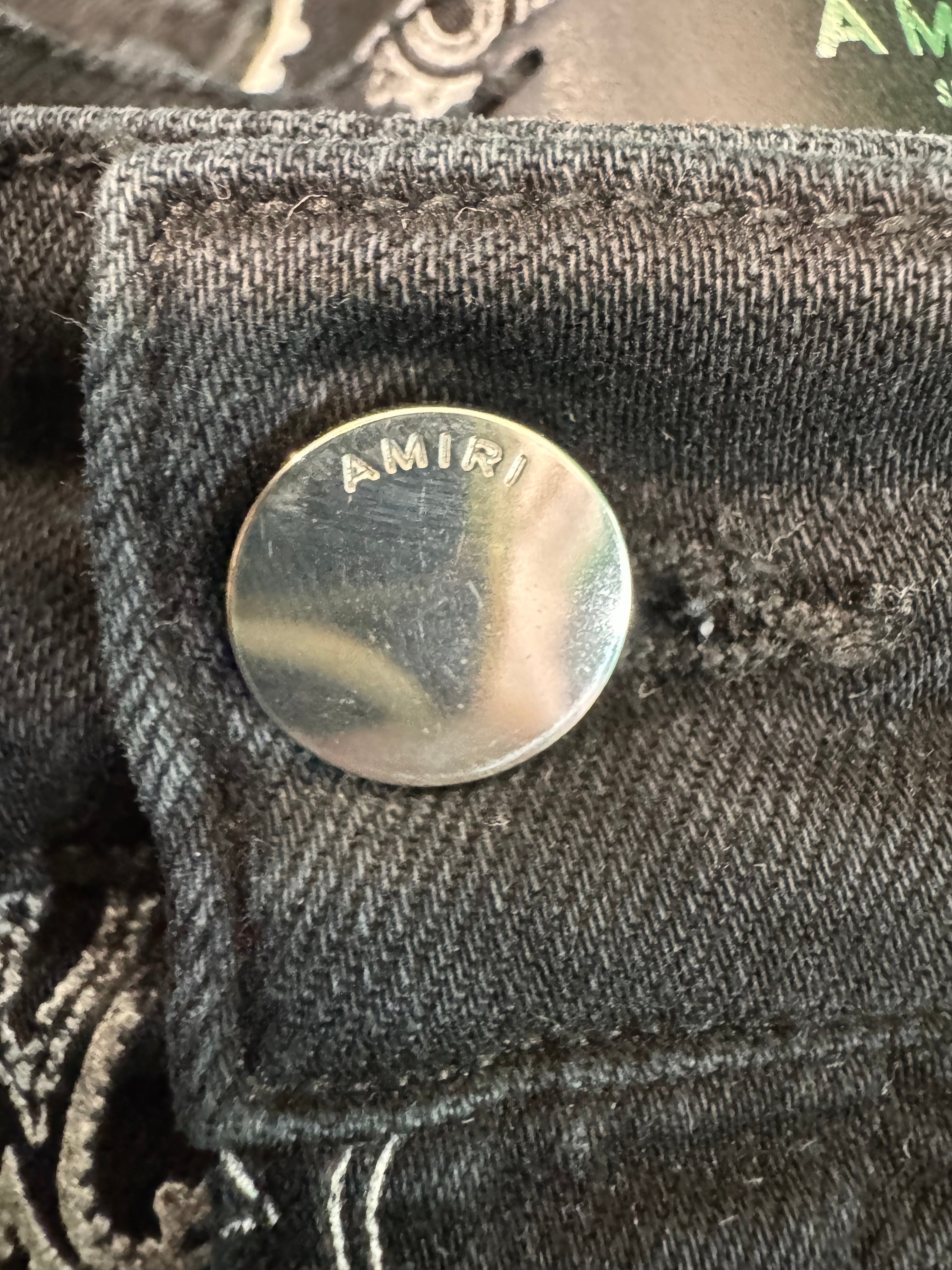 Amiri Black Paisley Jeans