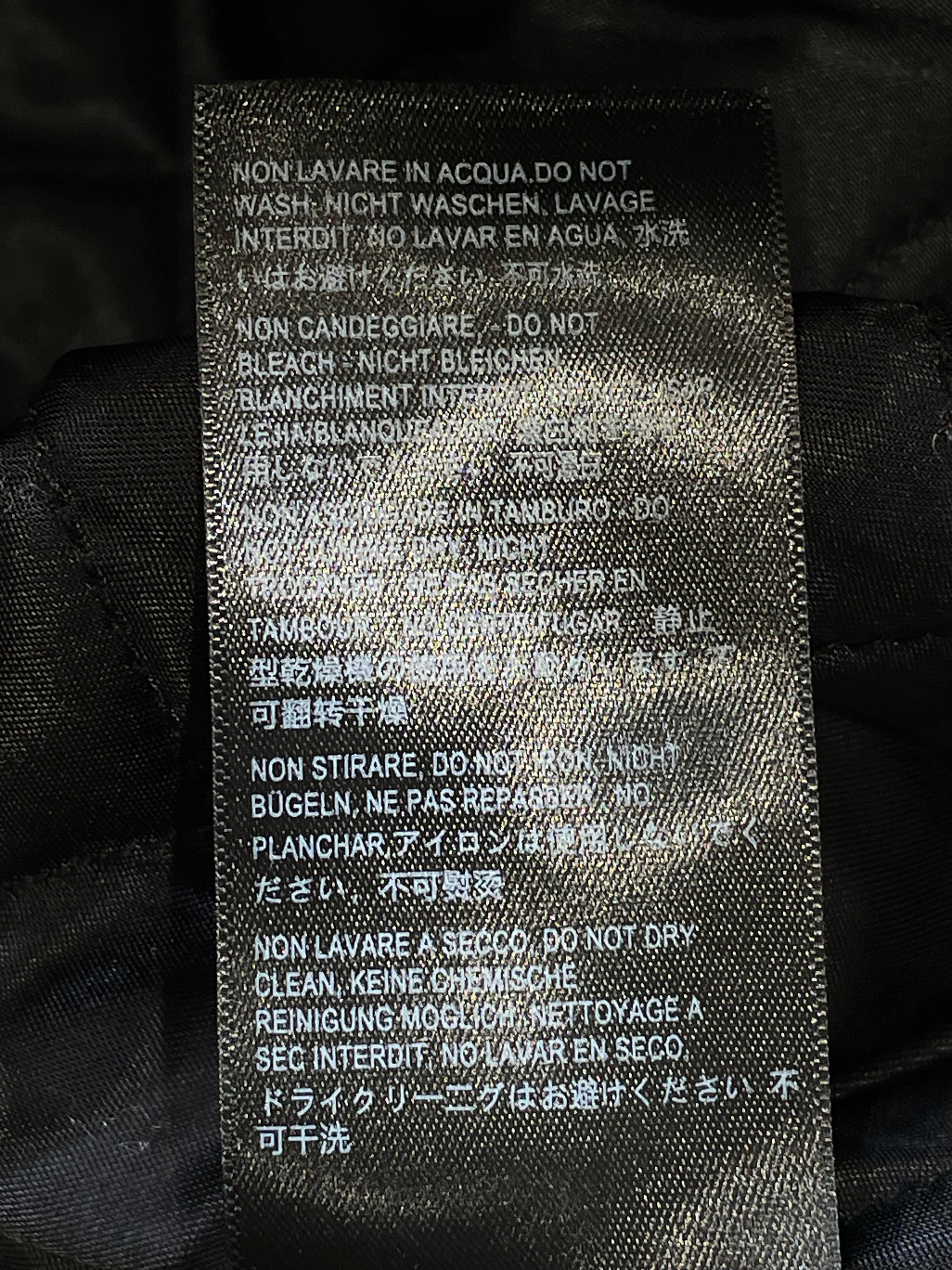 Balenciaga Interlock Gold Logo Biker Leather Bomber Jacket