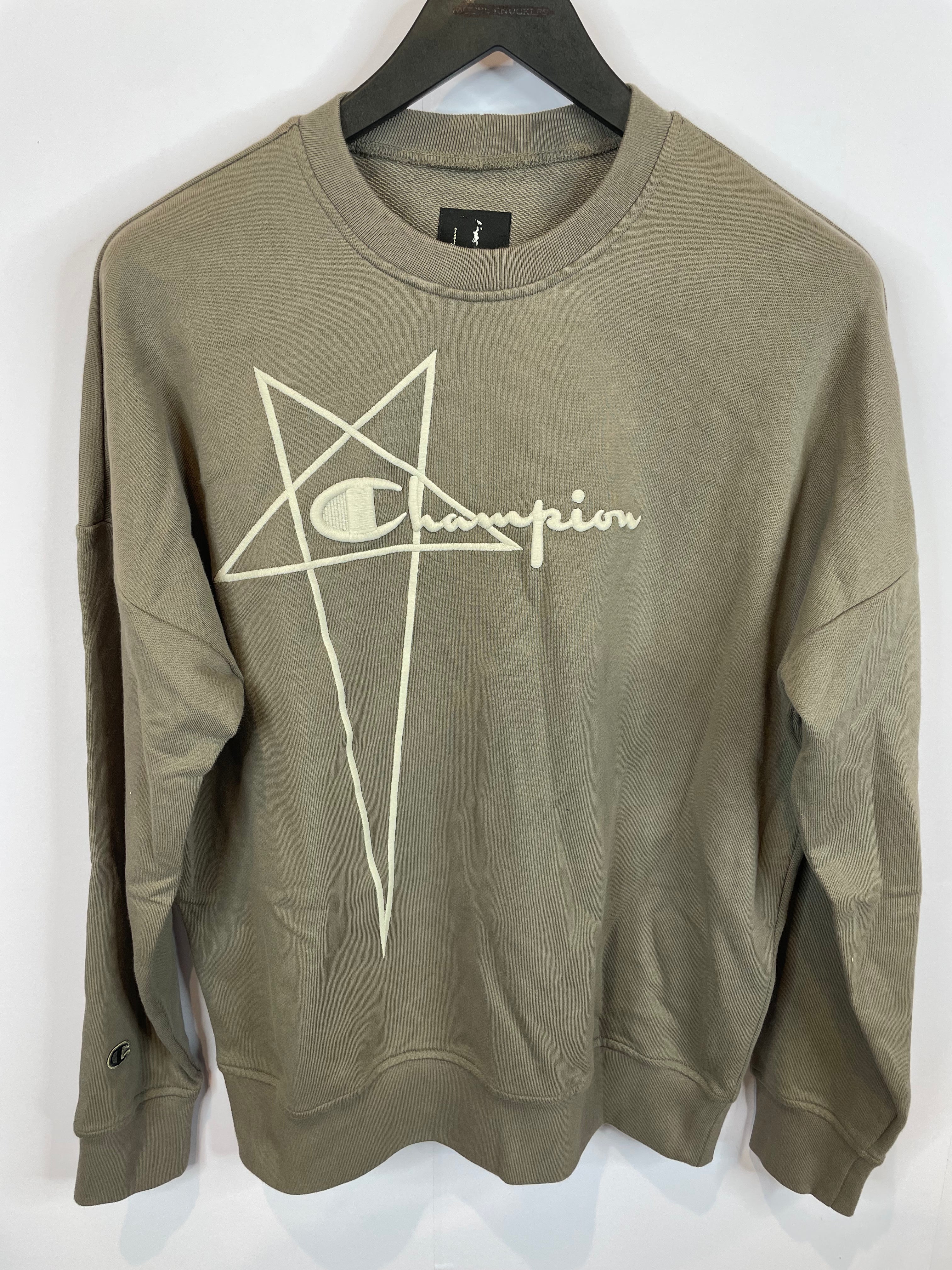 Rick Owens Champion Crewneck Brown New With Tags XS
