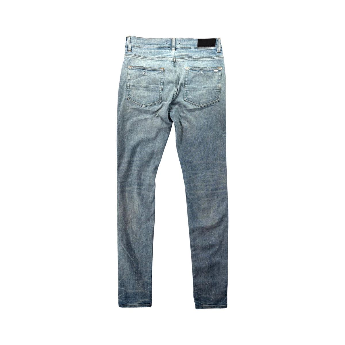 Amiri Cow Hide Cheetah Thrasher Light Wash Jeans