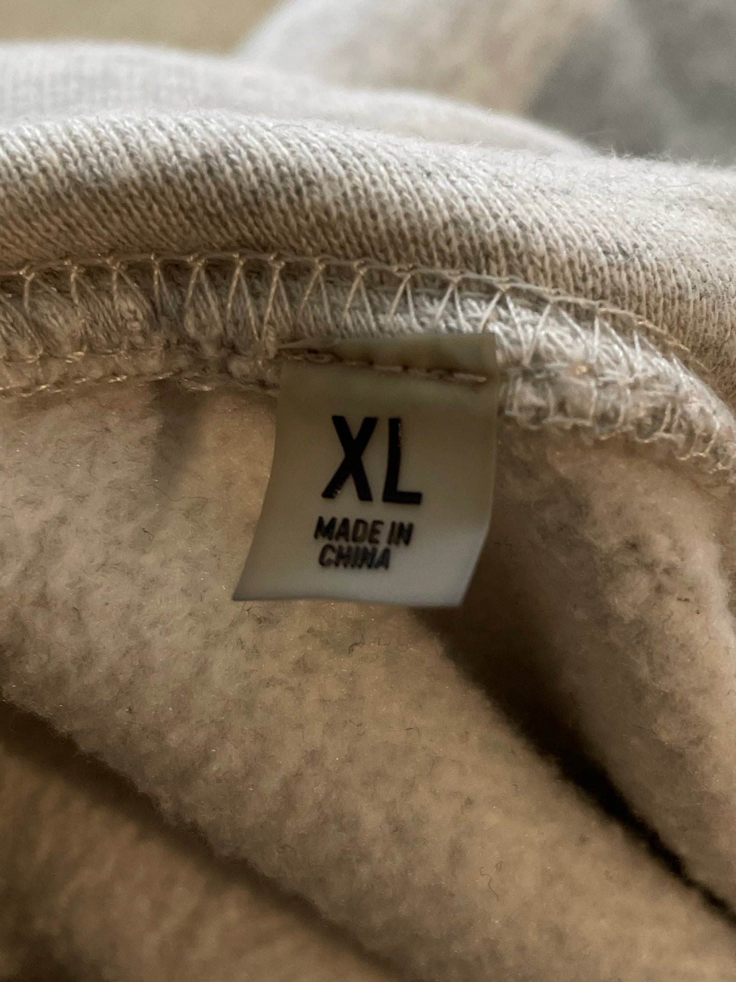 Essentials Breast Logo Light Oatmeal Hoodie