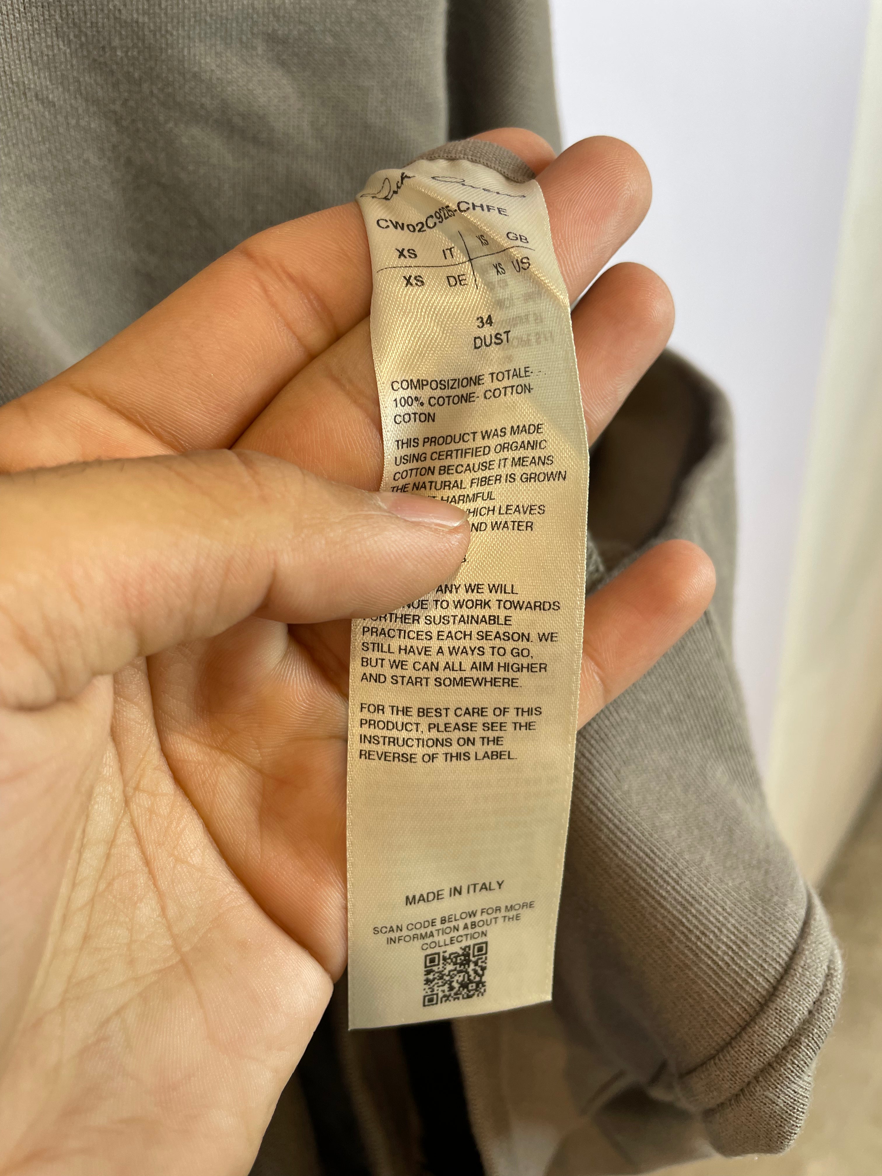 Rick Owens Champion Crewneck Brown New With Tags XS