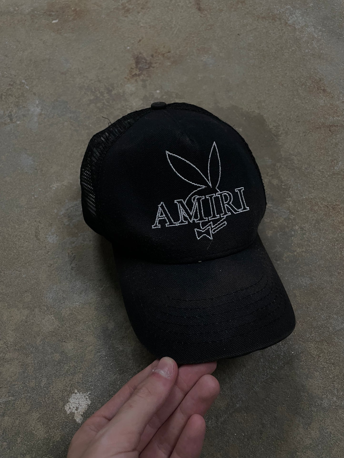 Amiri Playboy Trucker Black Used OSFM