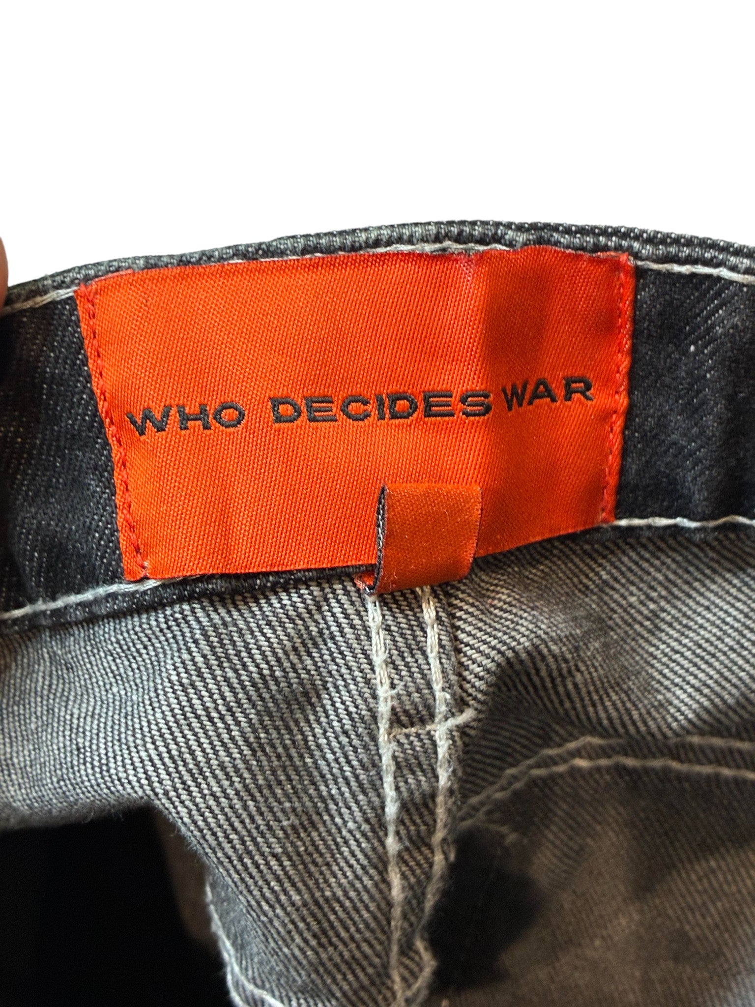 WDW Scripture Black Jeans