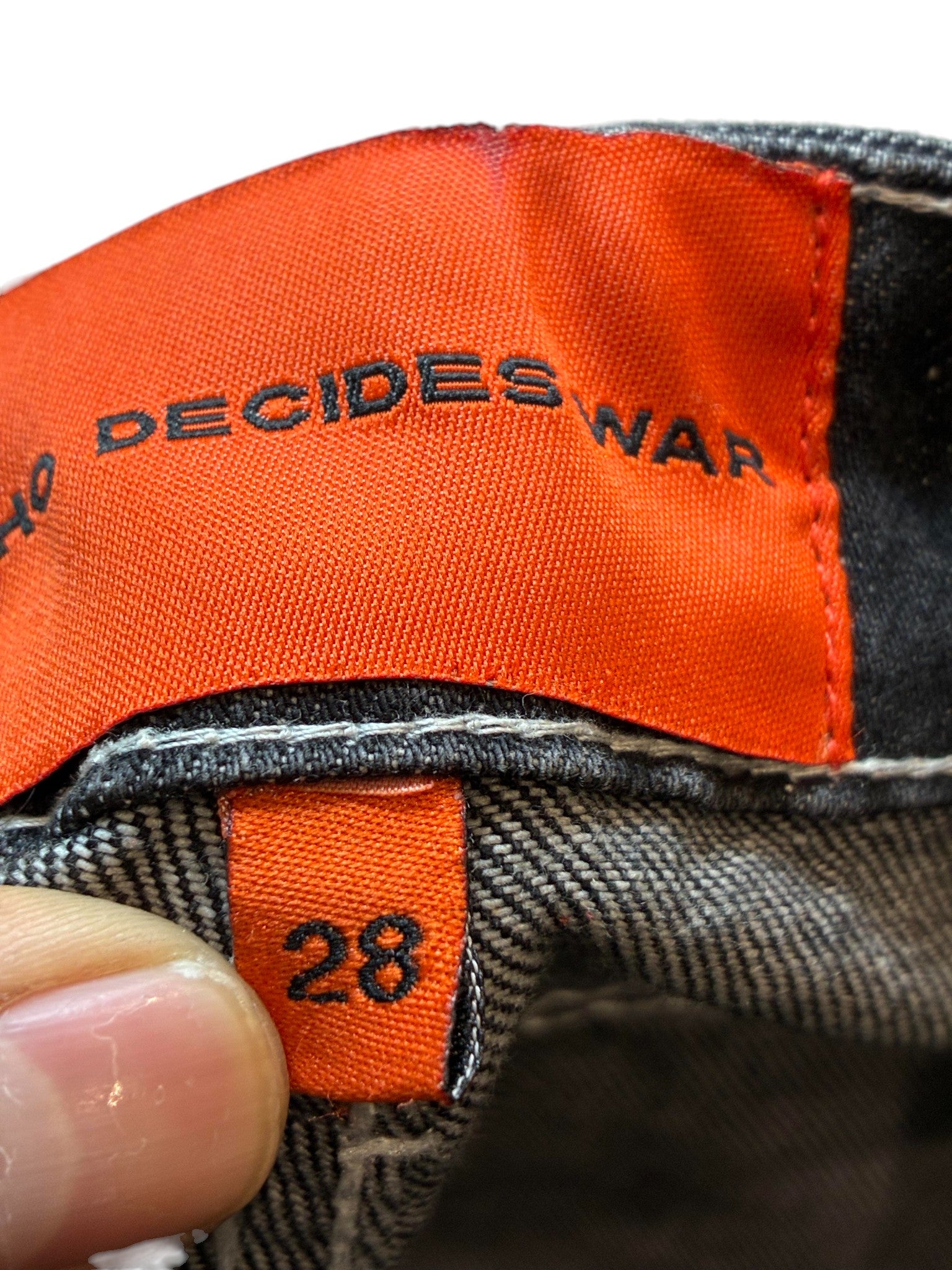 WDW Scripture Black Jeans