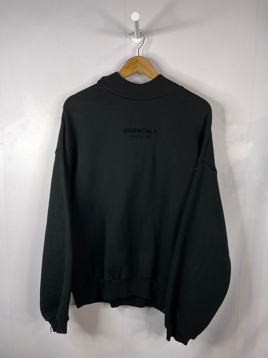 Essentials Jet Black Hoodie