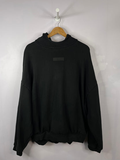 Essentials Jet Black Hoodie