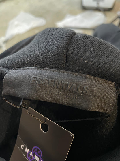 Essentials Jet Black Hoodie