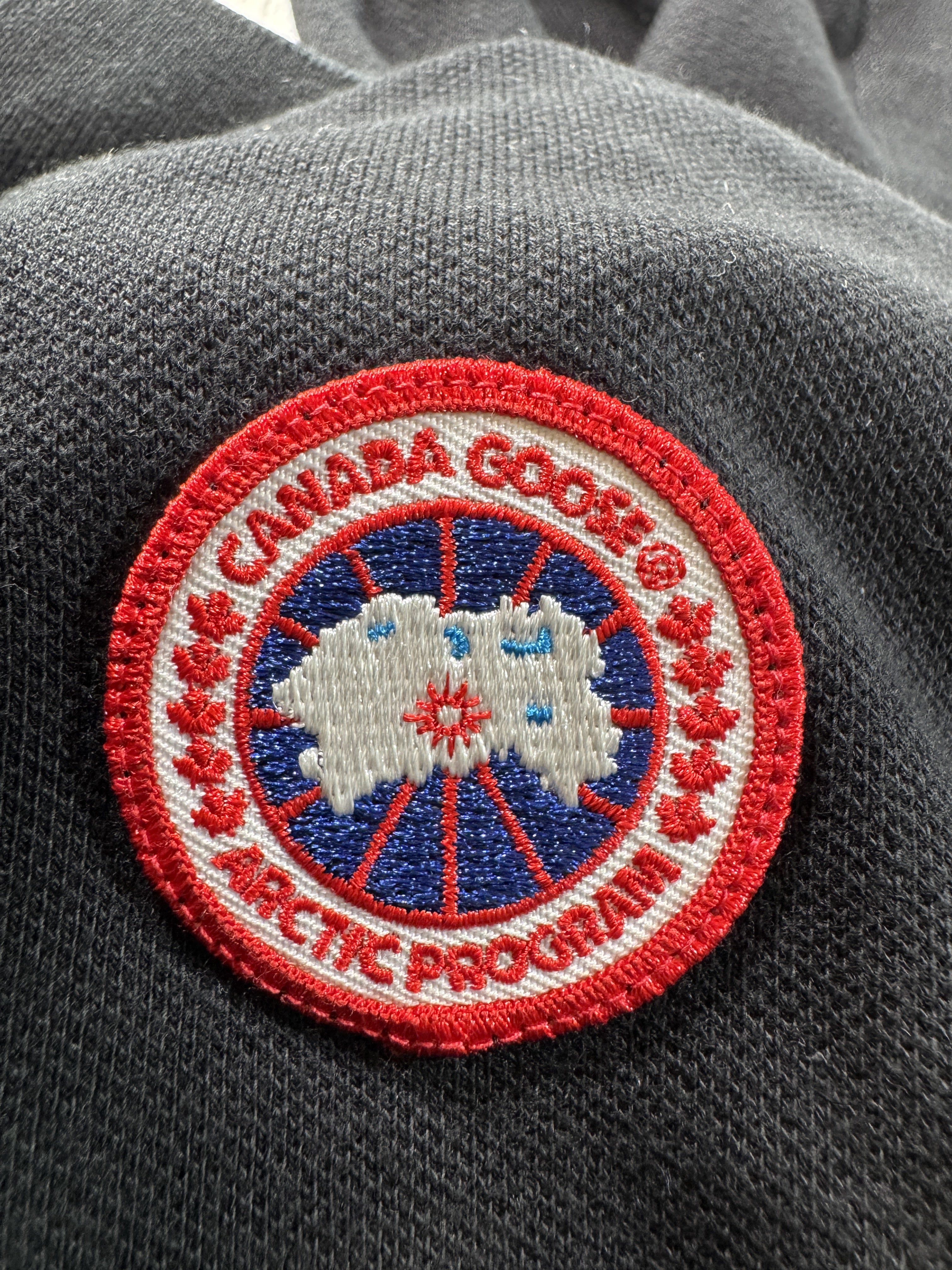 Canada Goose Logo Black & Red Polo Shirt