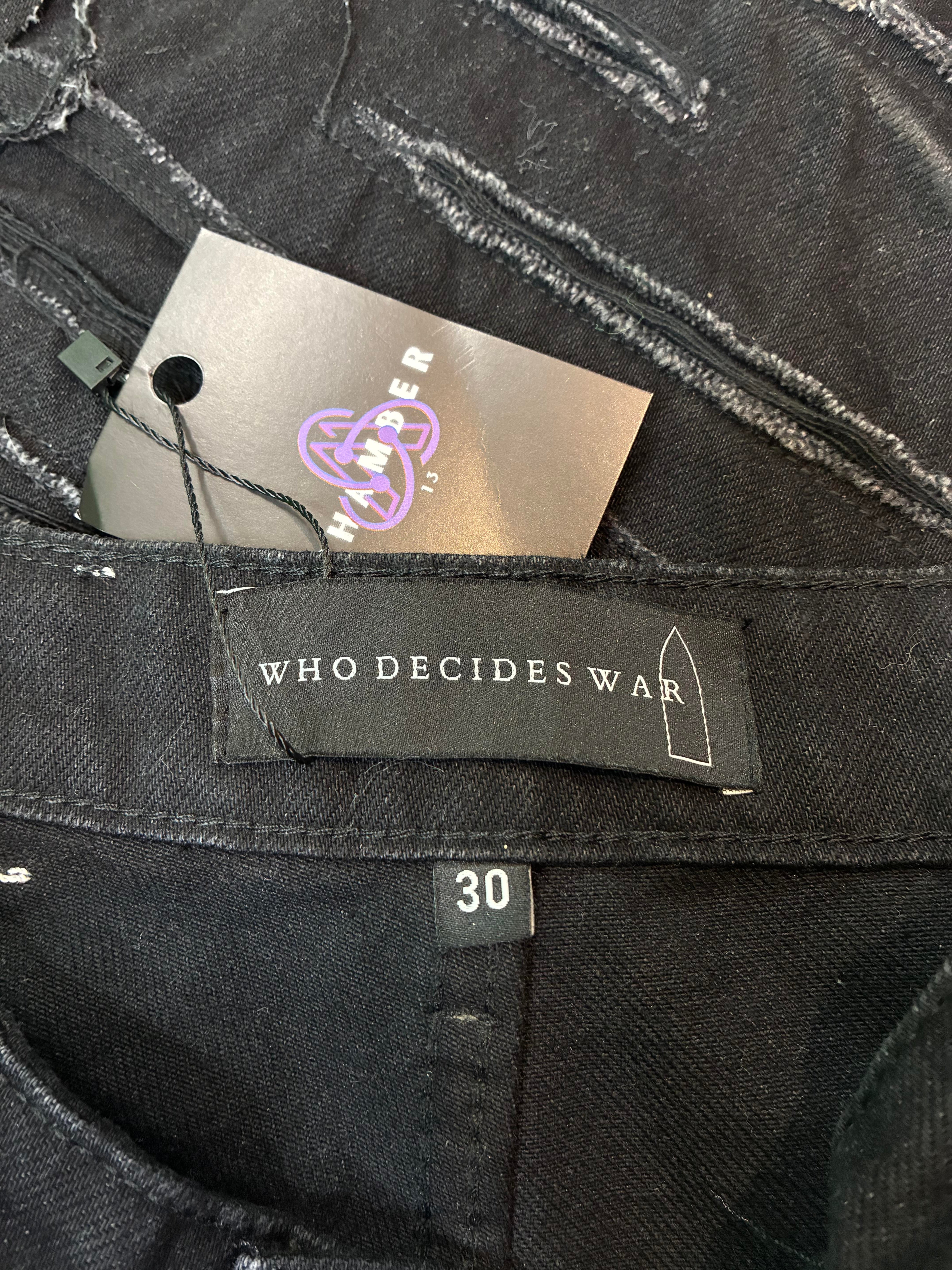 WDW Distressed Tonal Black Jeans