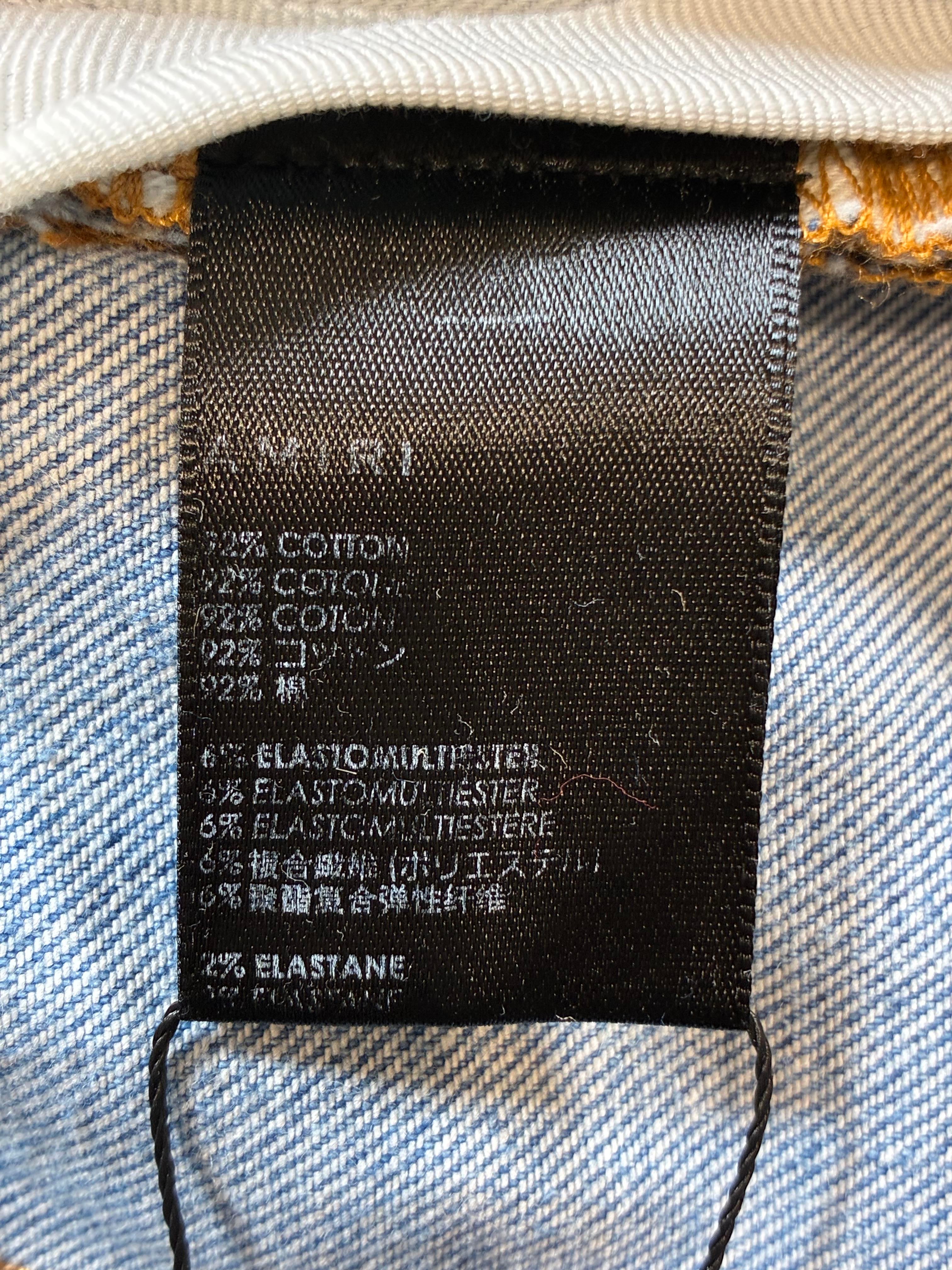 Amiri MX1 Aloha Light Wash Patch Jeans
