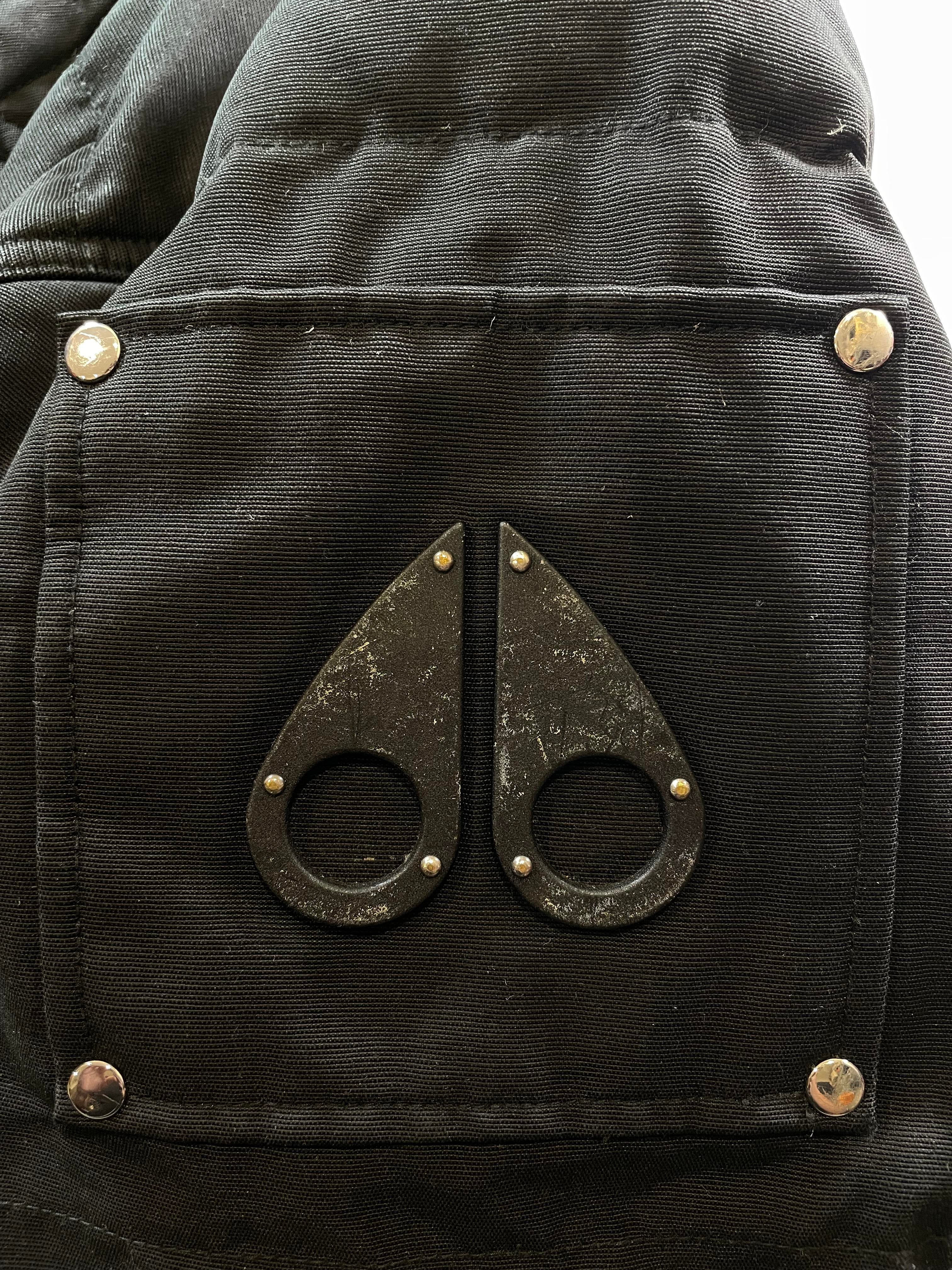 Moose Knuckles Black Fur 3Q Black Jacket