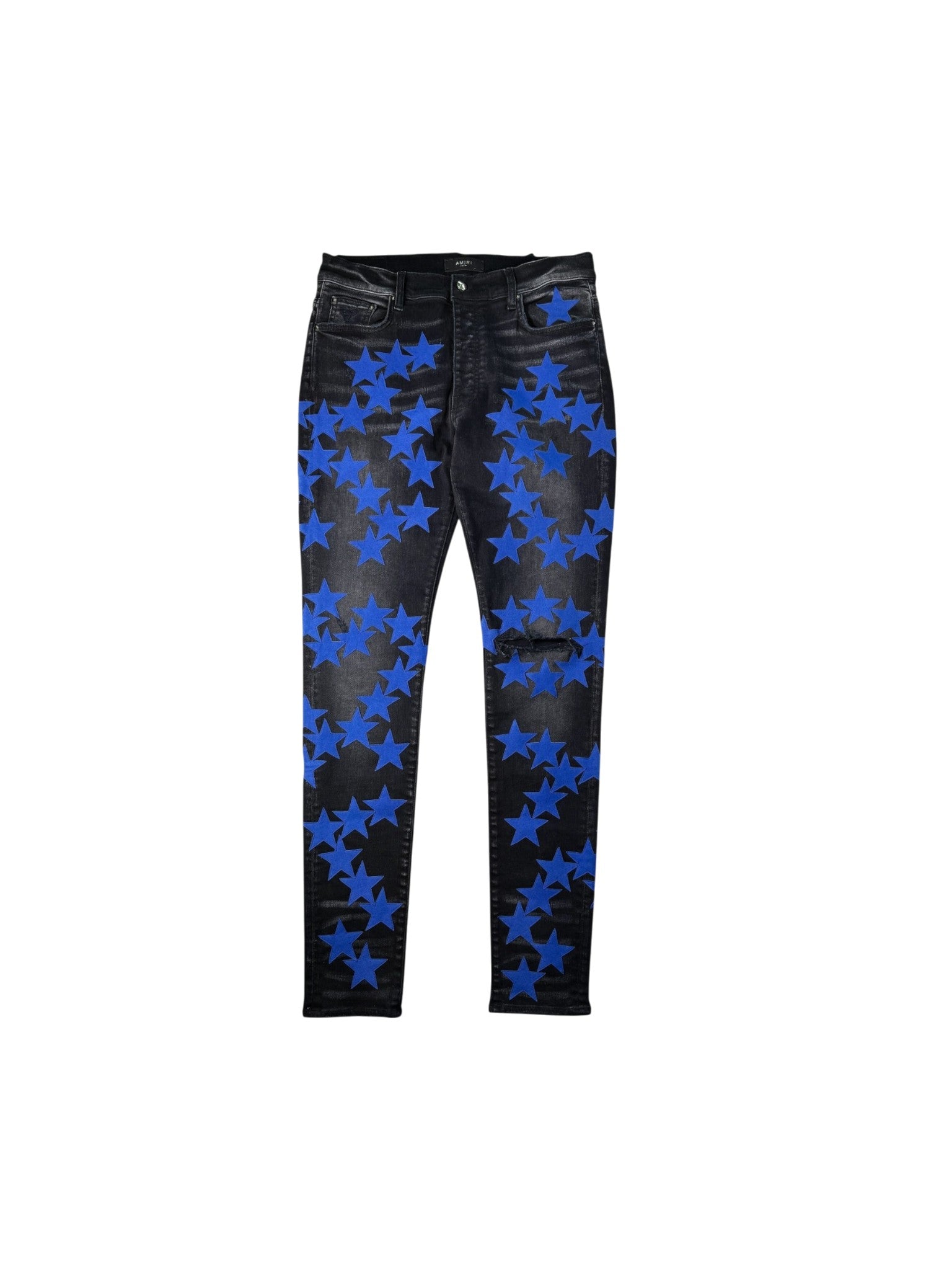 Amiri Chemist Stars Black & Blue Jeans