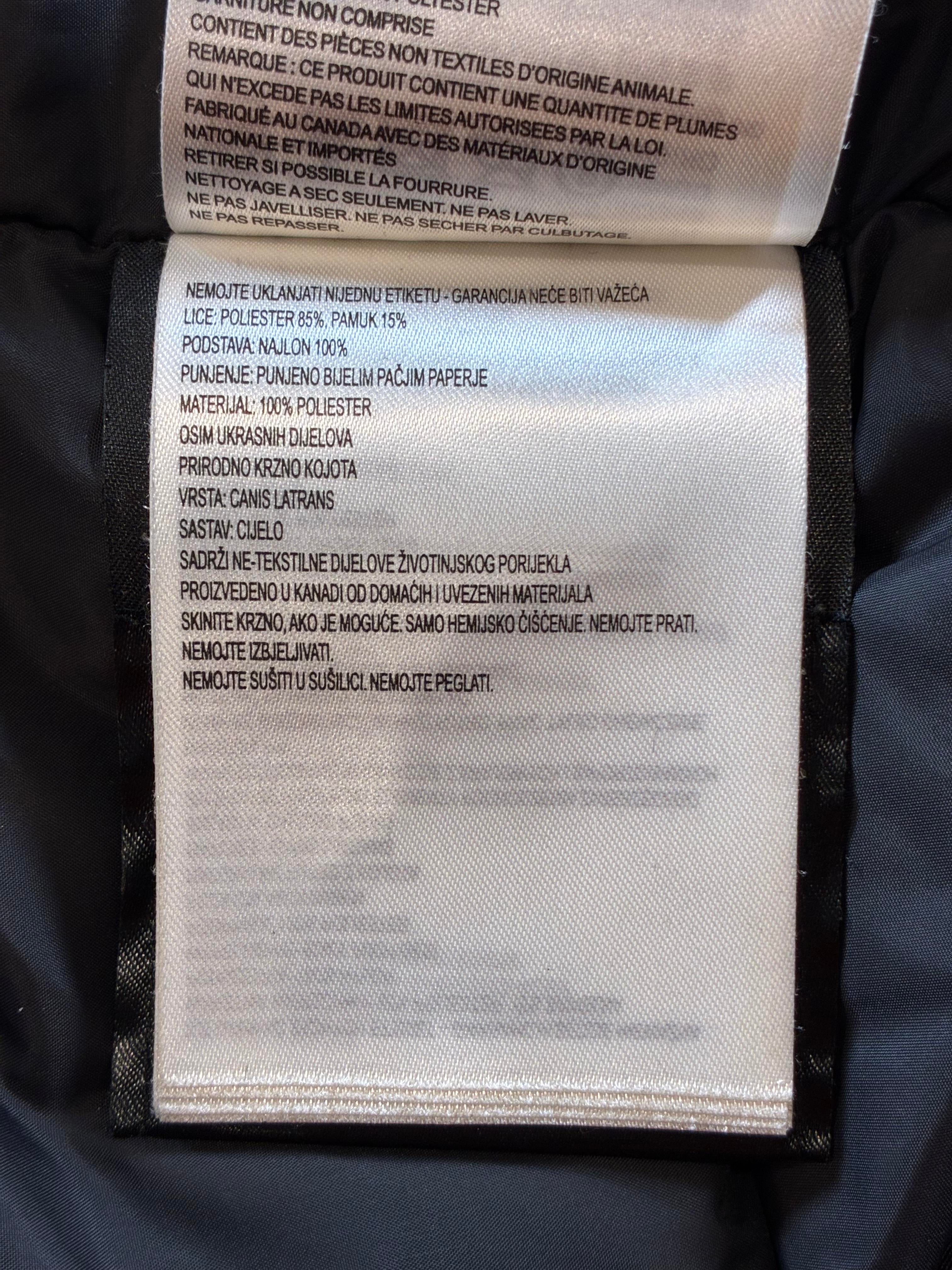Canada Goose Women's Black Parka Fur
