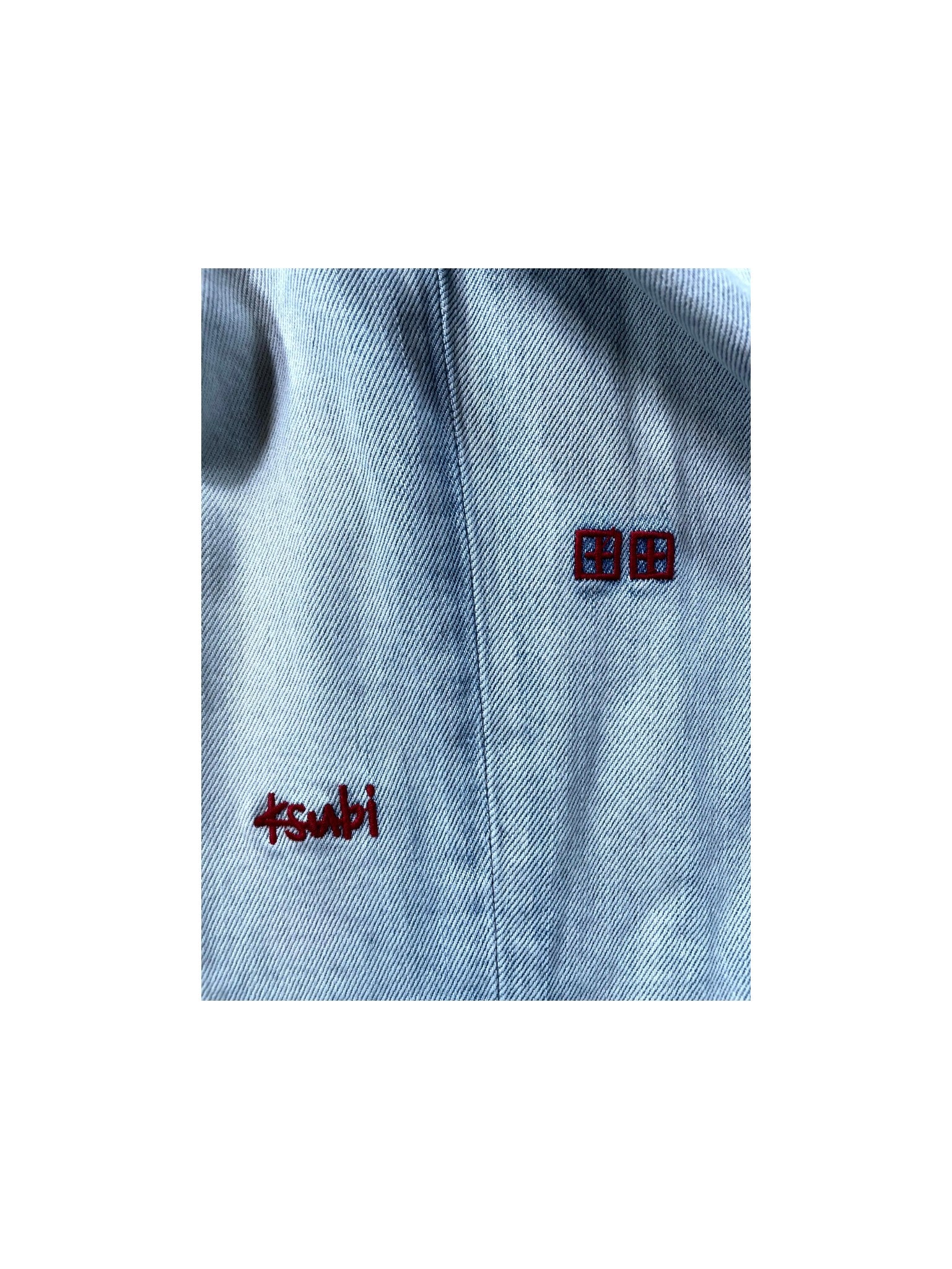Ksubi Light Wash & Red Jeans