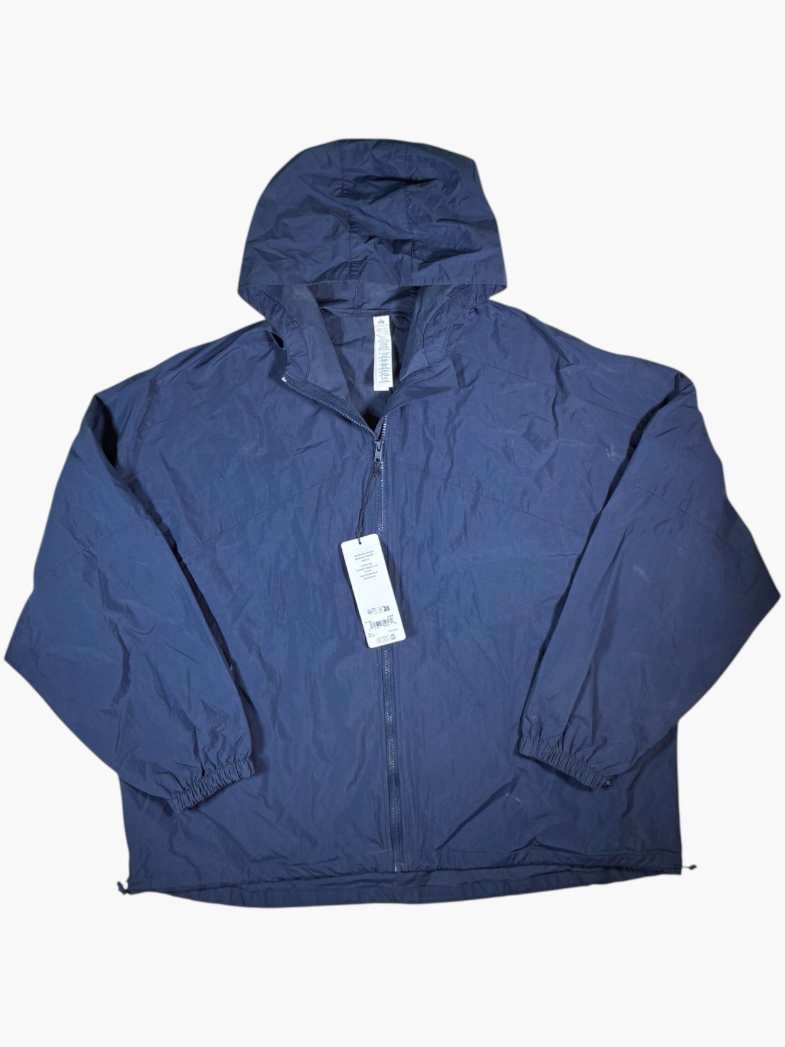 Alo Windbreaker Navy Track Jacket