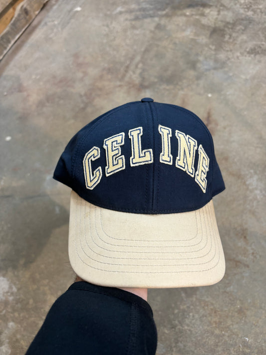 Celine Navy Cream Cap Used OS