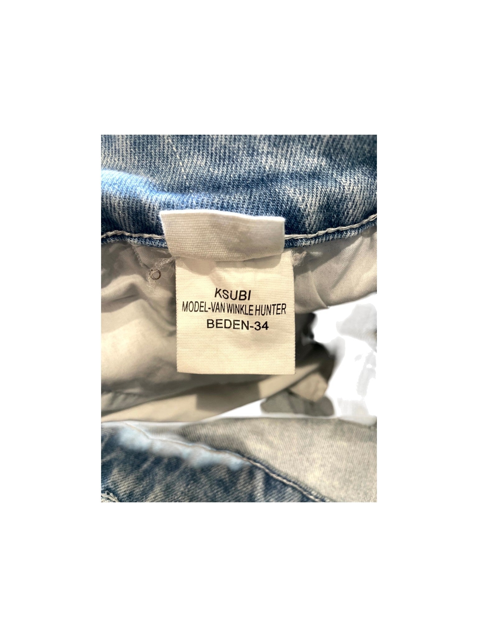 Ksubi Light Wash & Red Jeans