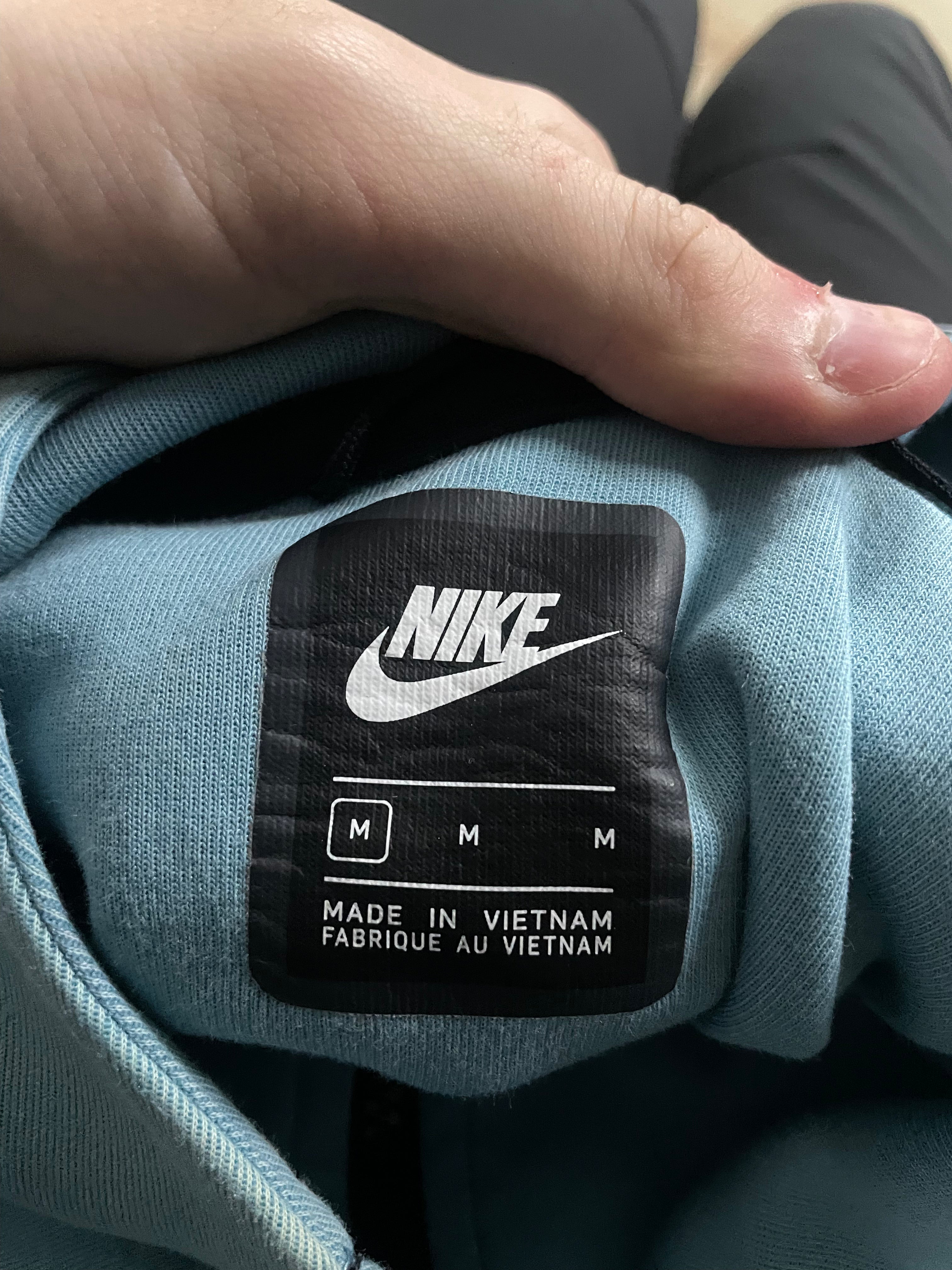 Nike Tech Zip Cream & Powder Blue Hoodie
