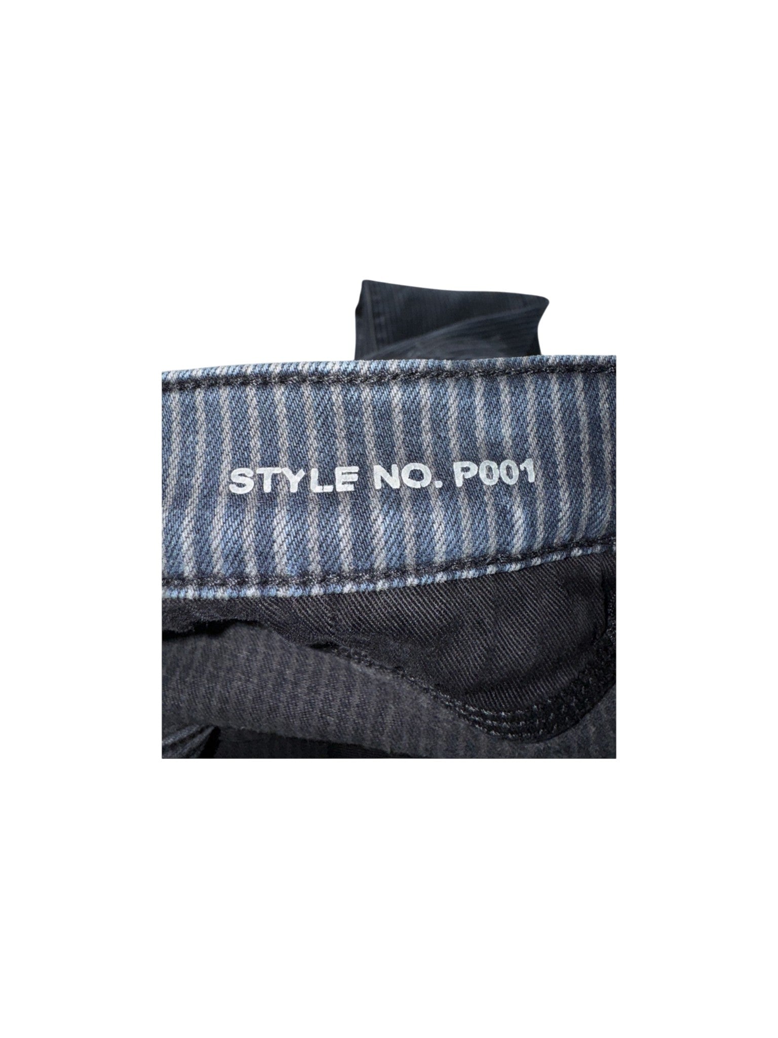 Purple Brand Pinstripe Splatter Black Jeans