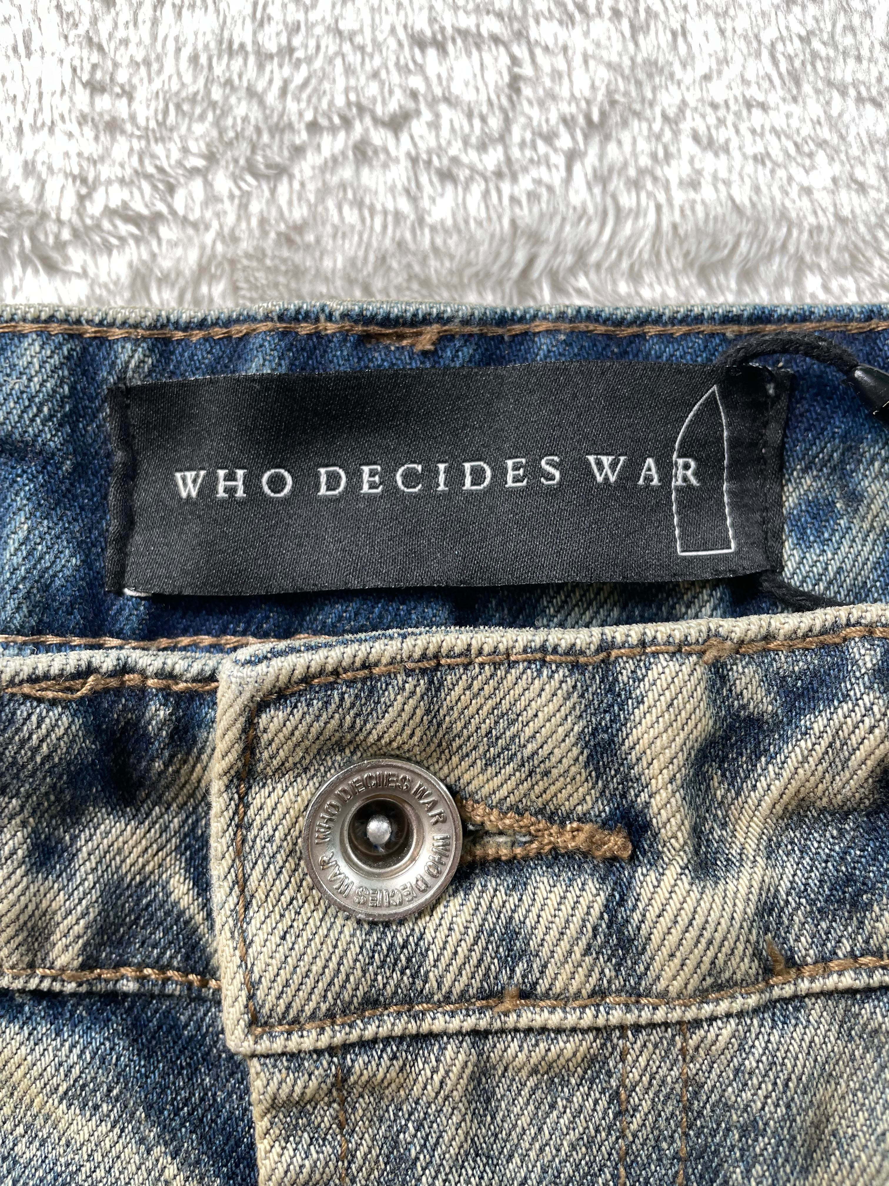 Who Decides War Gradient Scripture Vintage Wash Jeans