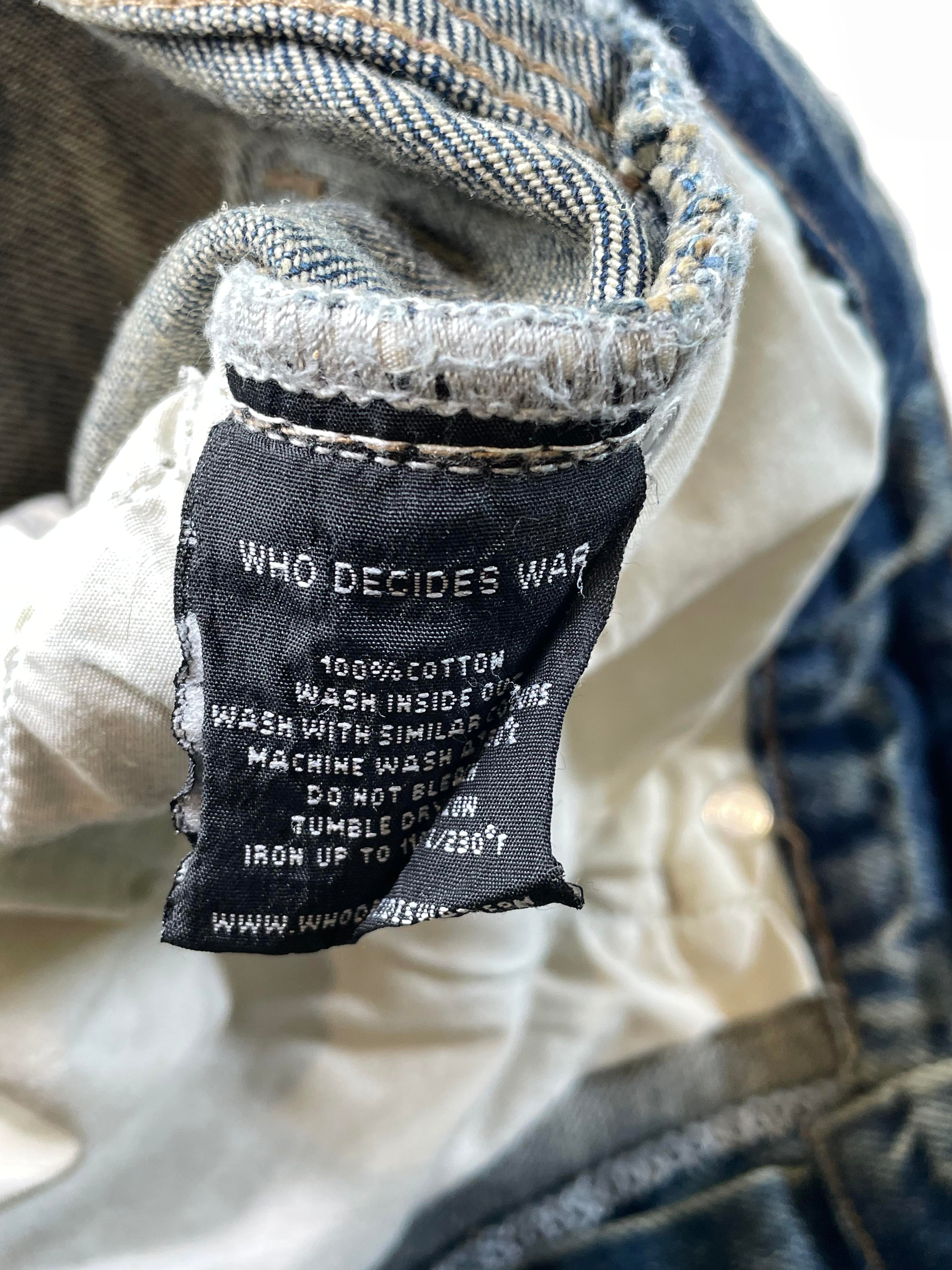 Who Decides War Gradient Scripture Vintage Wash Jeans