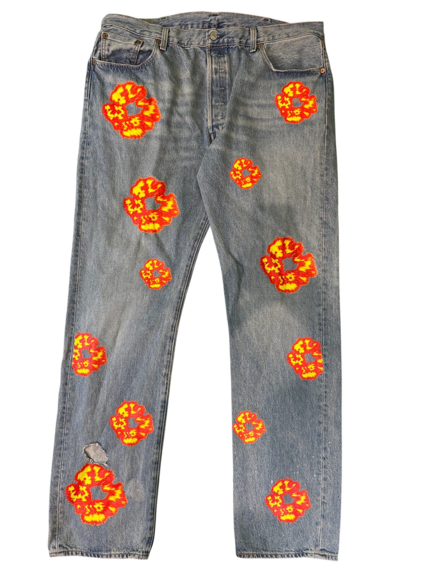 Levis x Denim Tears Offset Light Wash Blue Jeans
