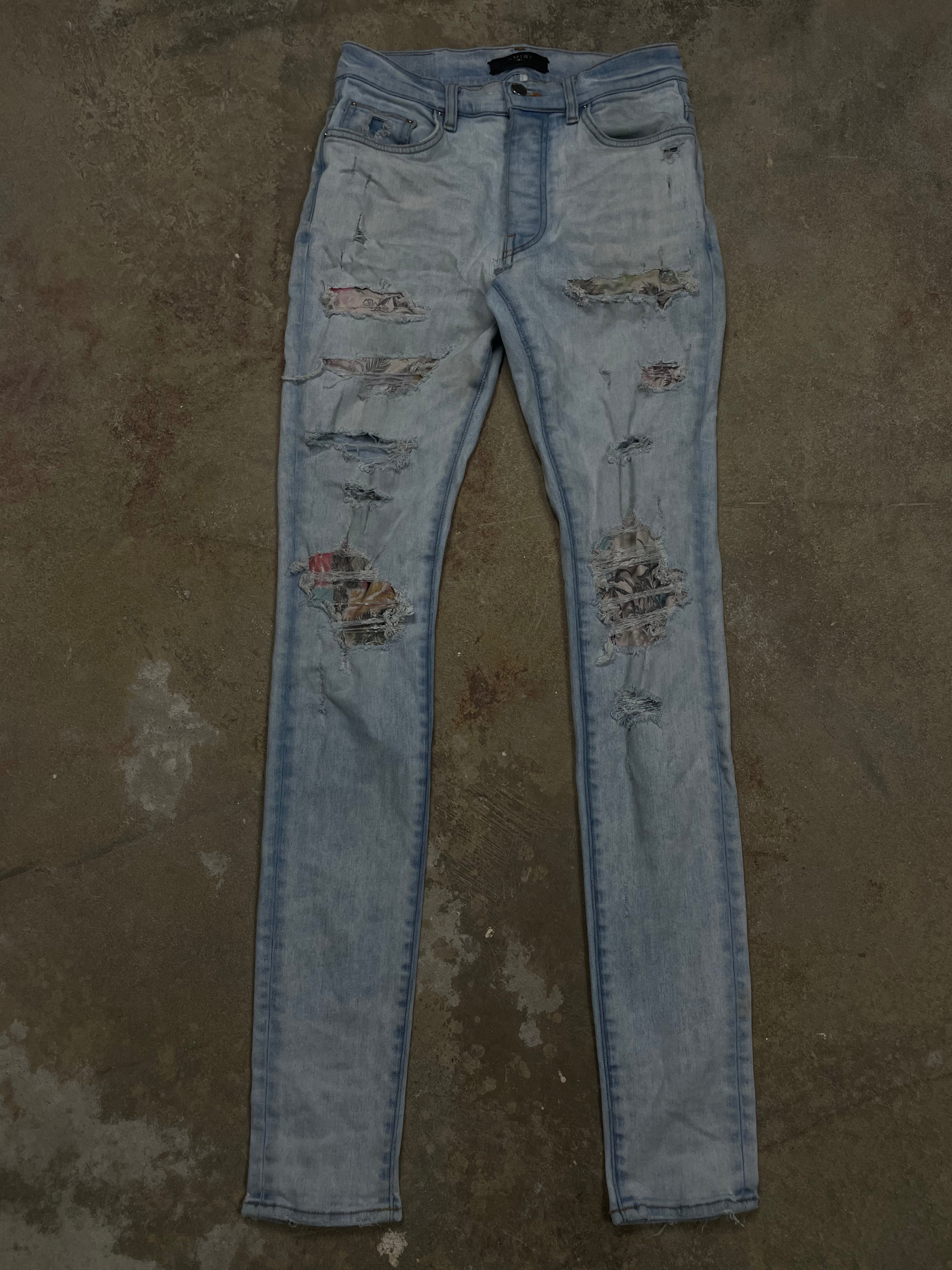 Amiri Jeans Thrasher Palm Tree Used 31