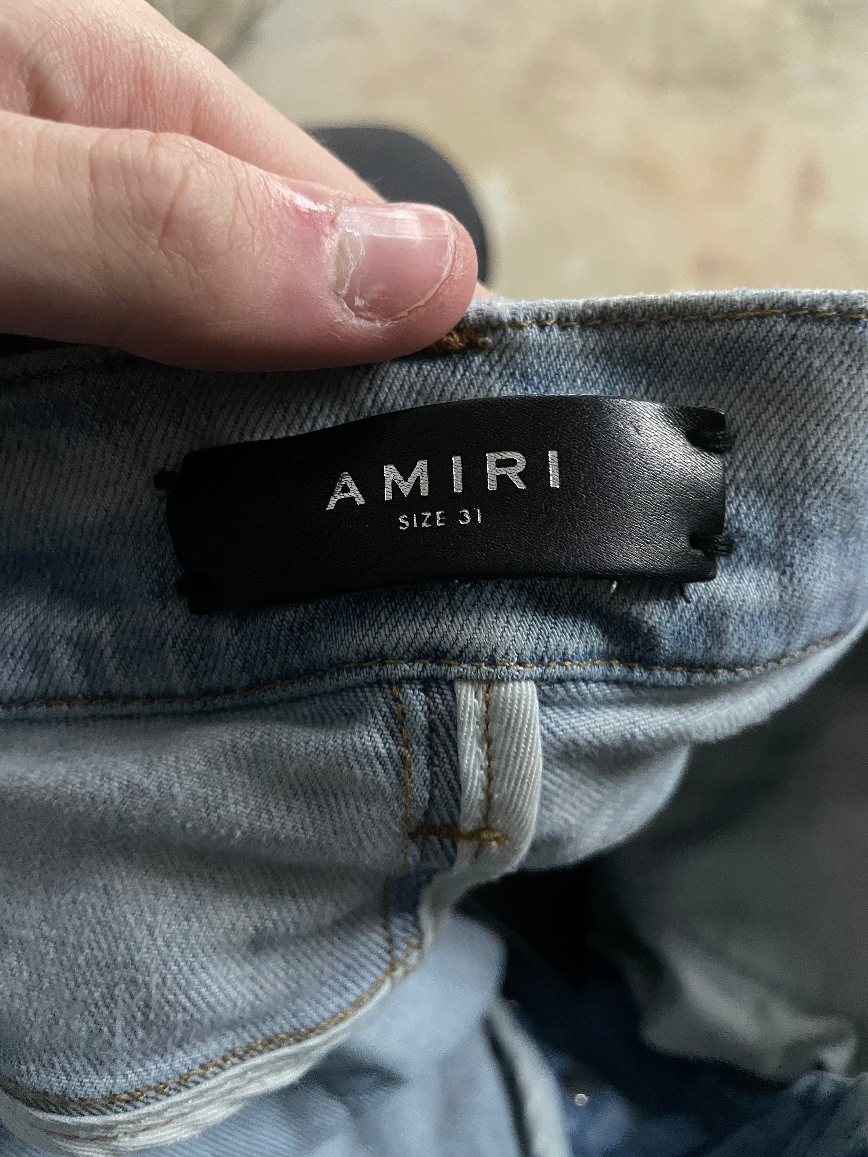 Amiri Jeans Thrasher Palm Tree Used 31