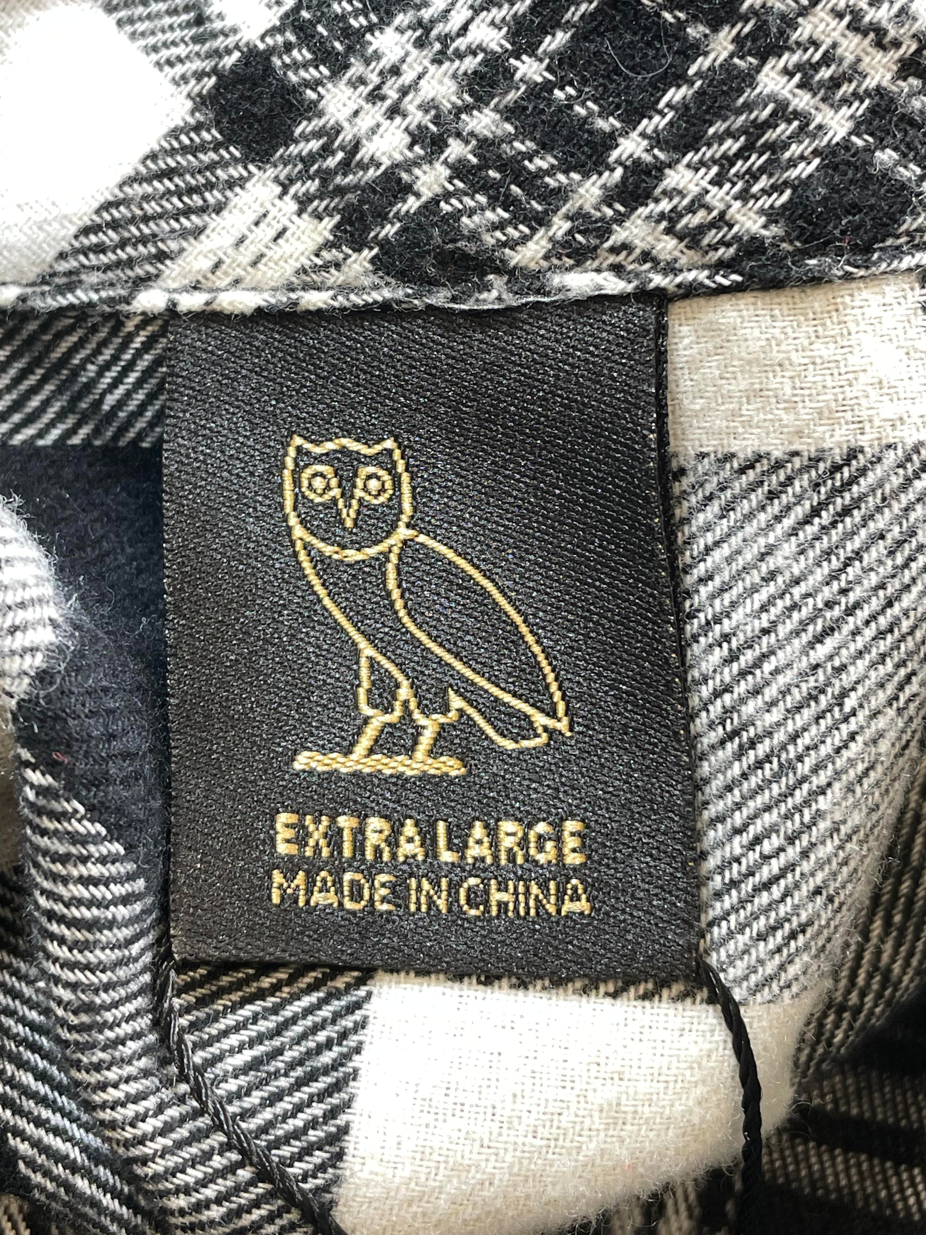 OVO Grey & Black Plaid Flannel