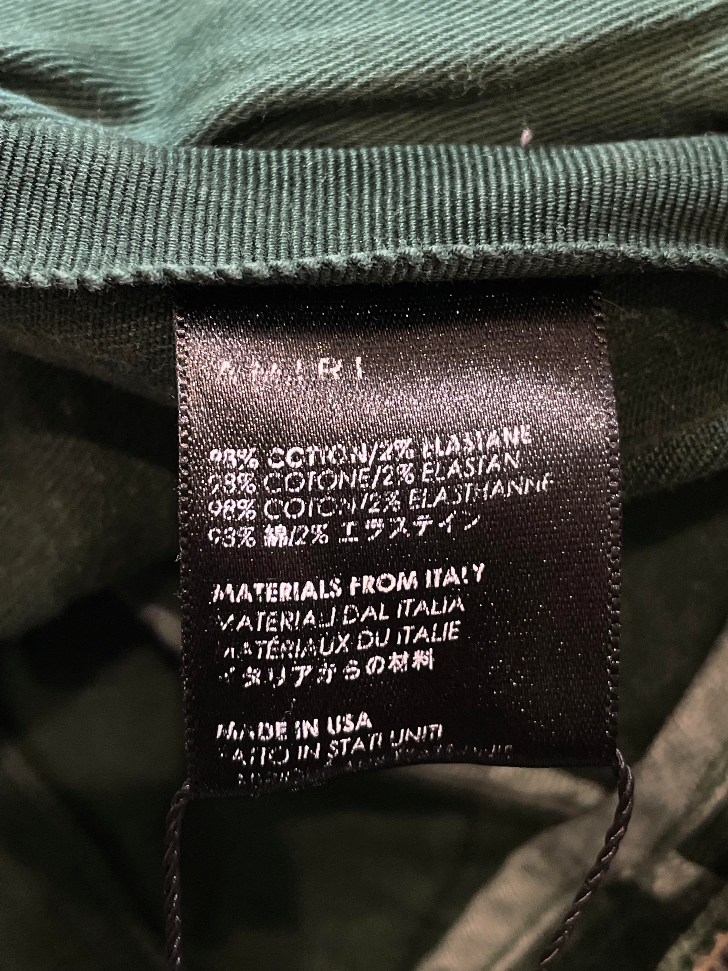 Amiri Stripe Green & White Jeans