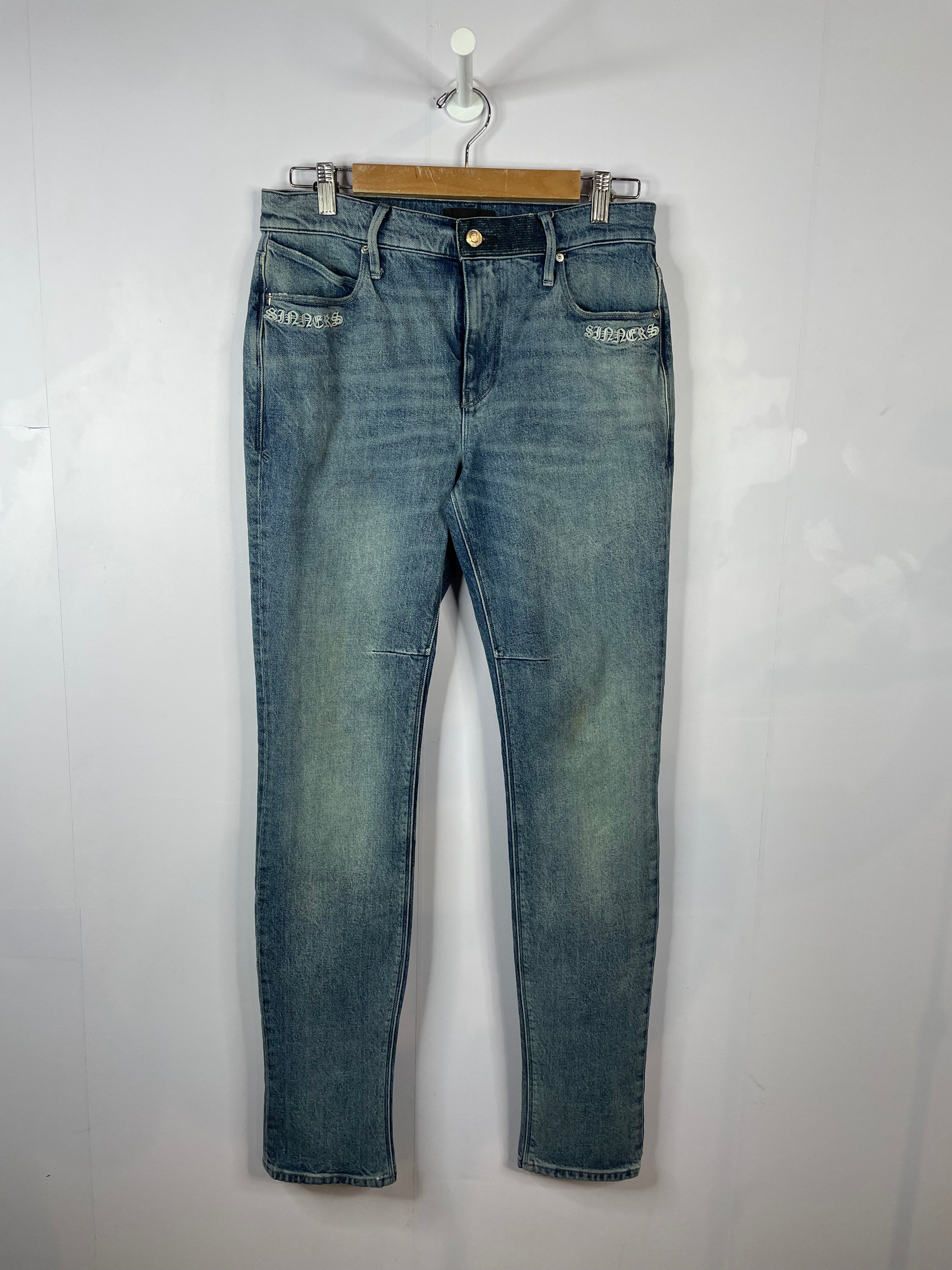RTA Sinners Light Wash Blue Jeans
