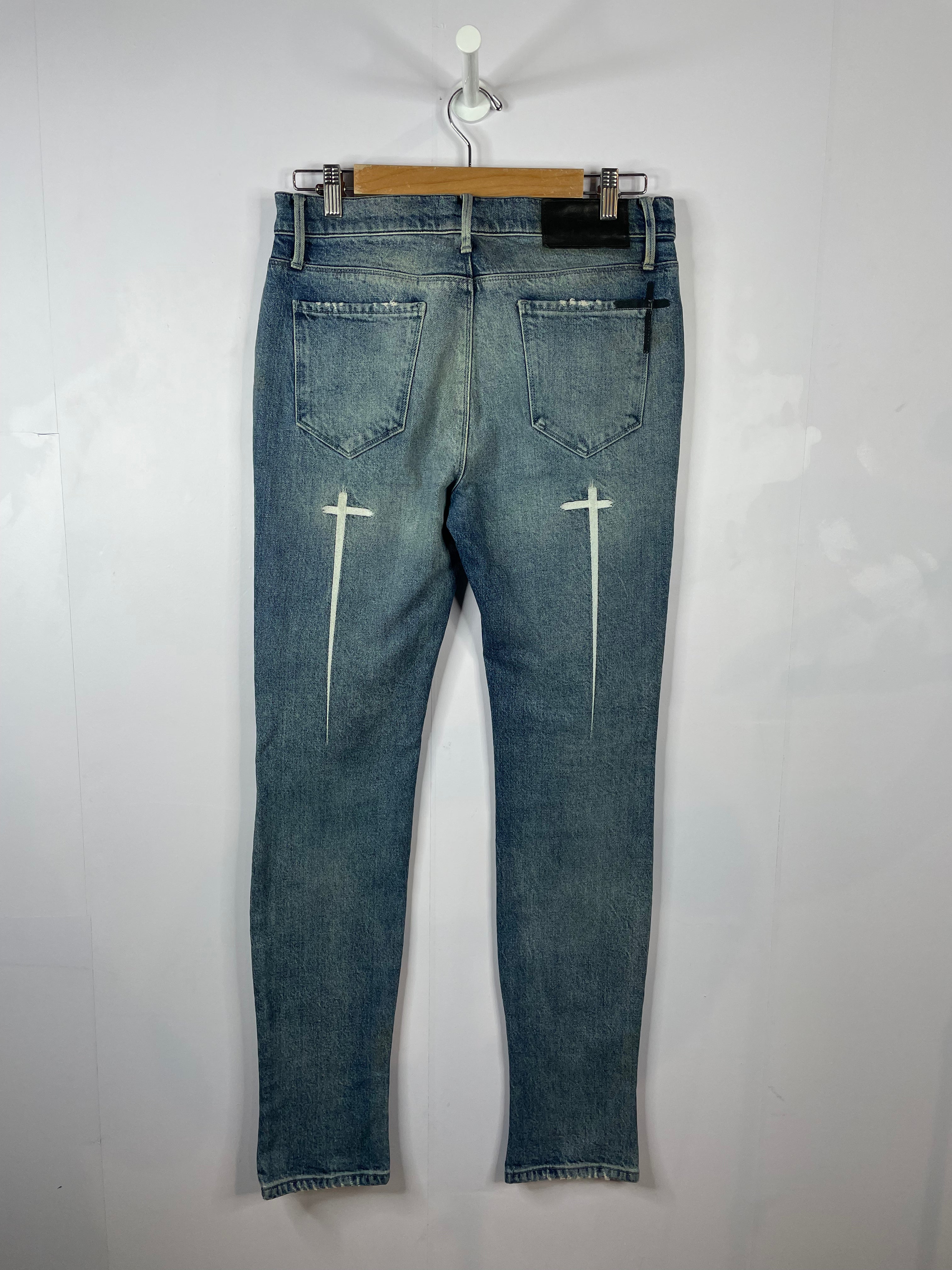 RTA Sinners Light Wash Blue Jeans