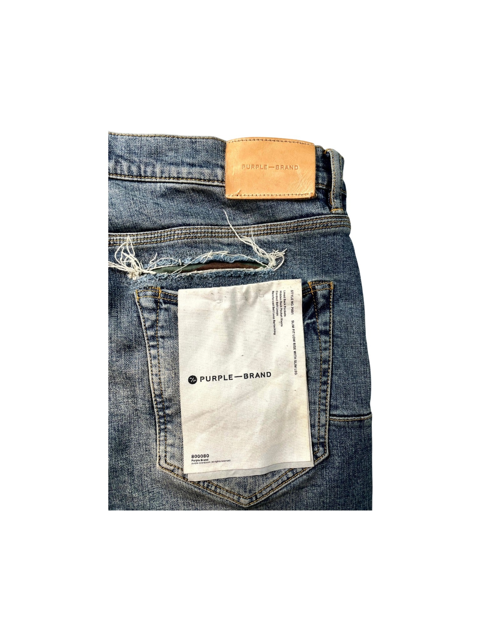 Purple Brand Camo Light Wash Jeans