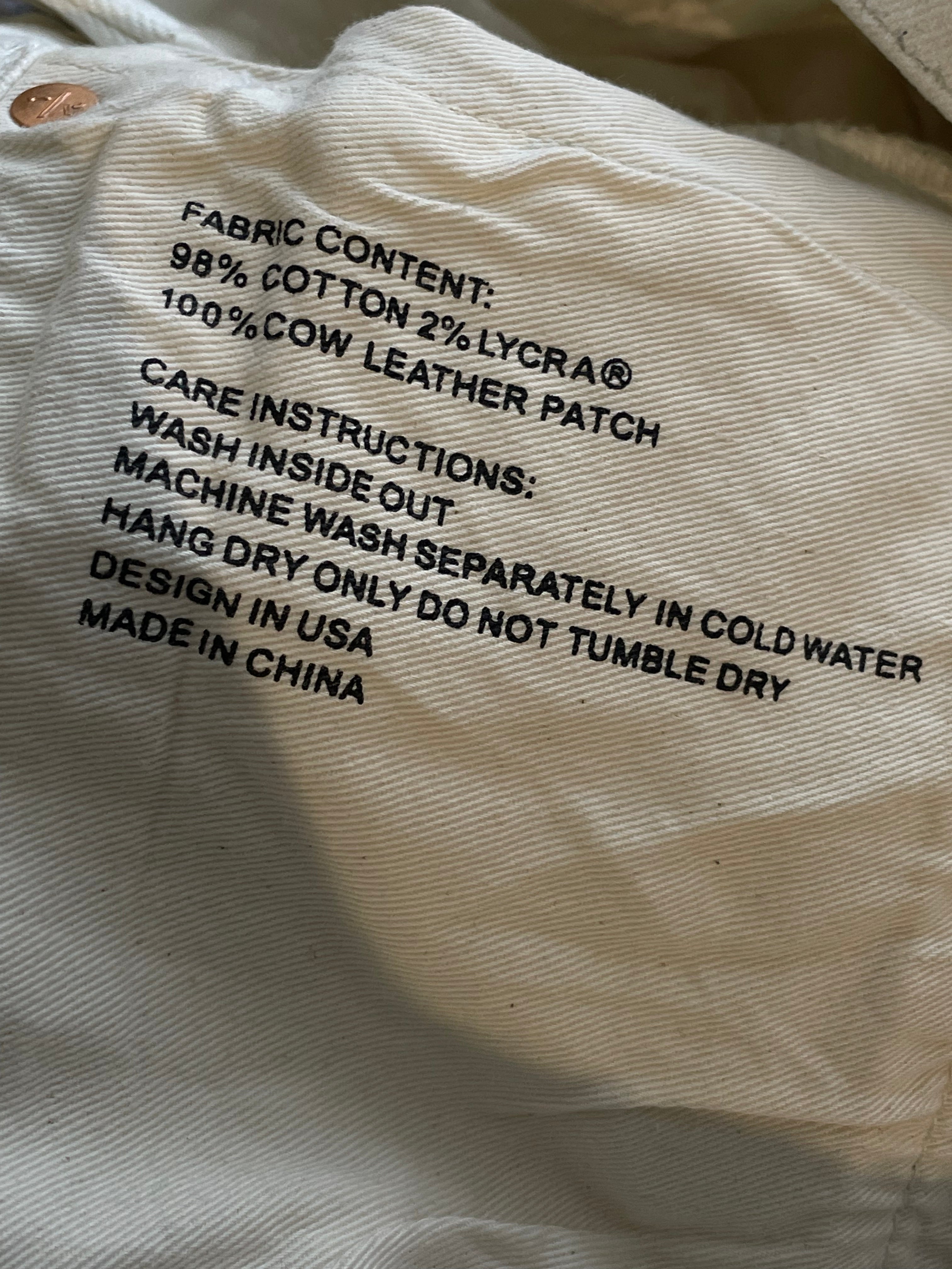 Purple Brand White & Grey Jeans