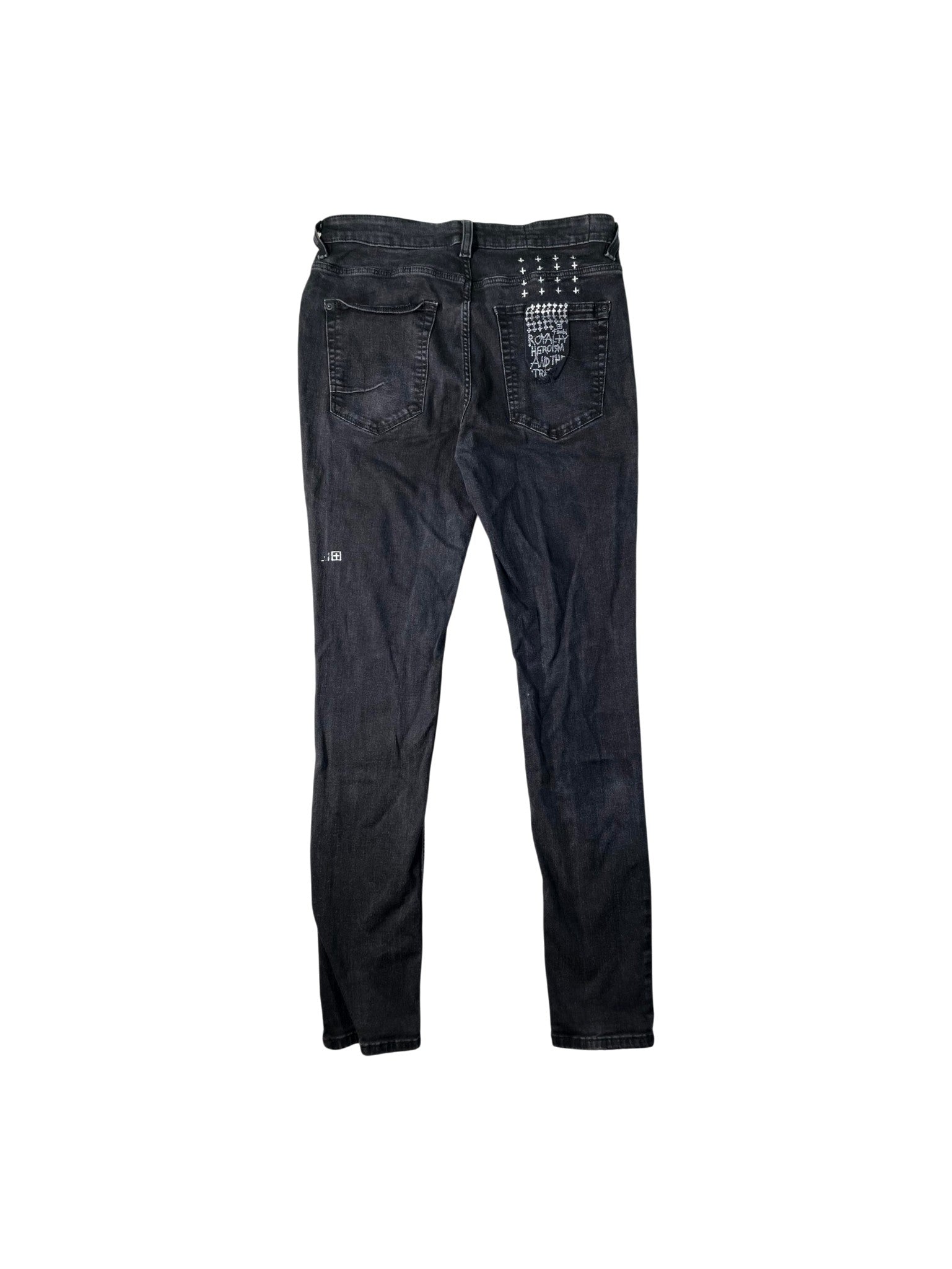 Ksubi Plain Black Wash Jeans