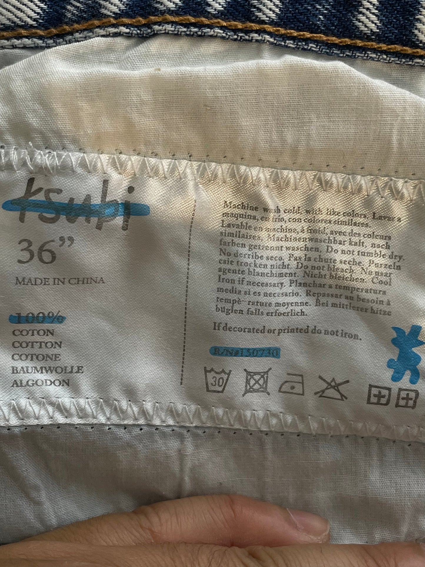 Ksubi Bleach Washed Blue Jeans