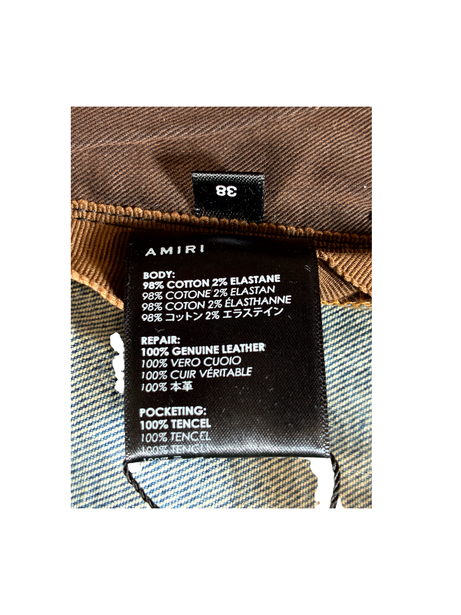 Amiri Stacked Ripped Light Wash Jeans