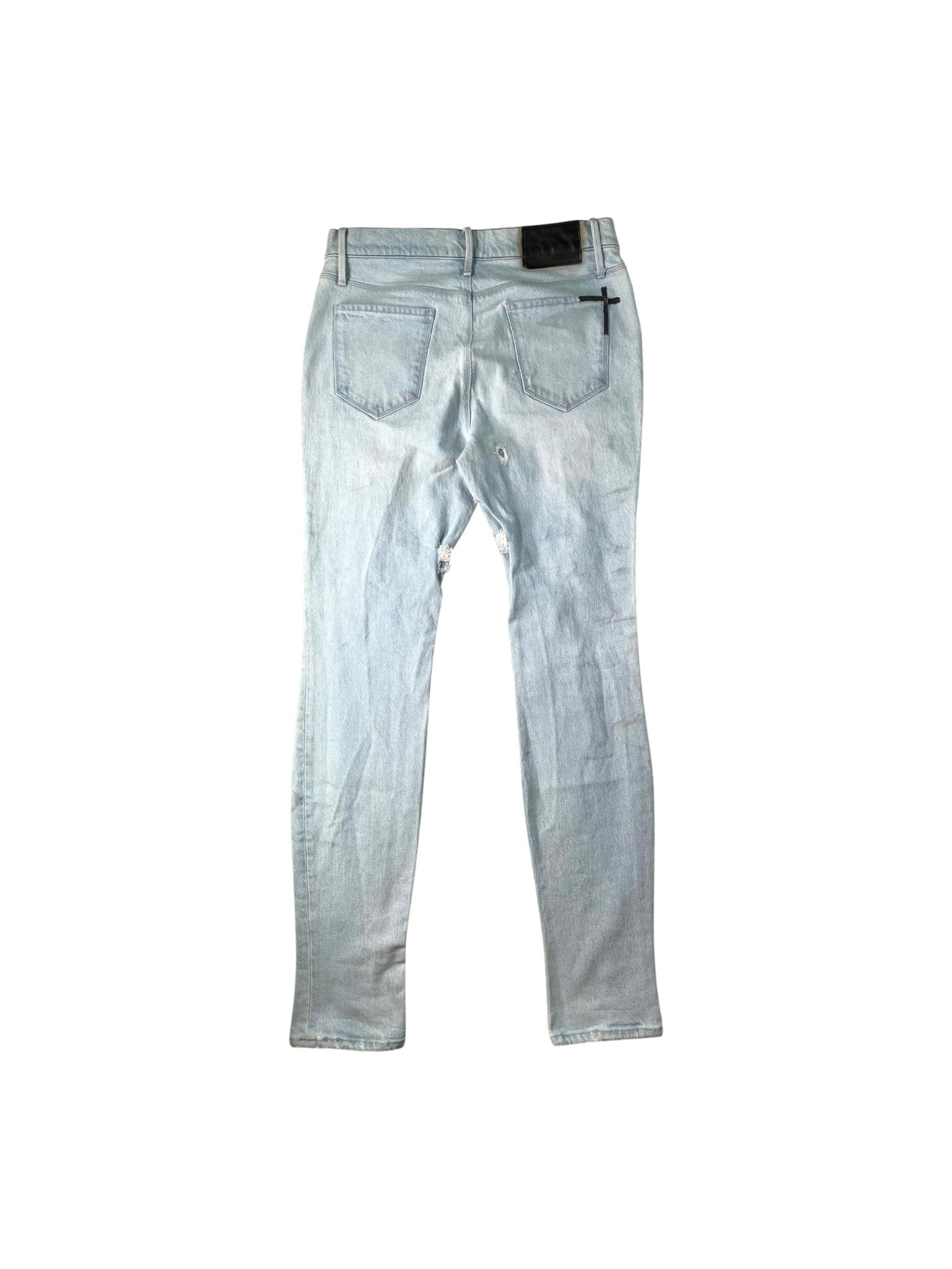 RTA Embroidered Light Wash Jeans