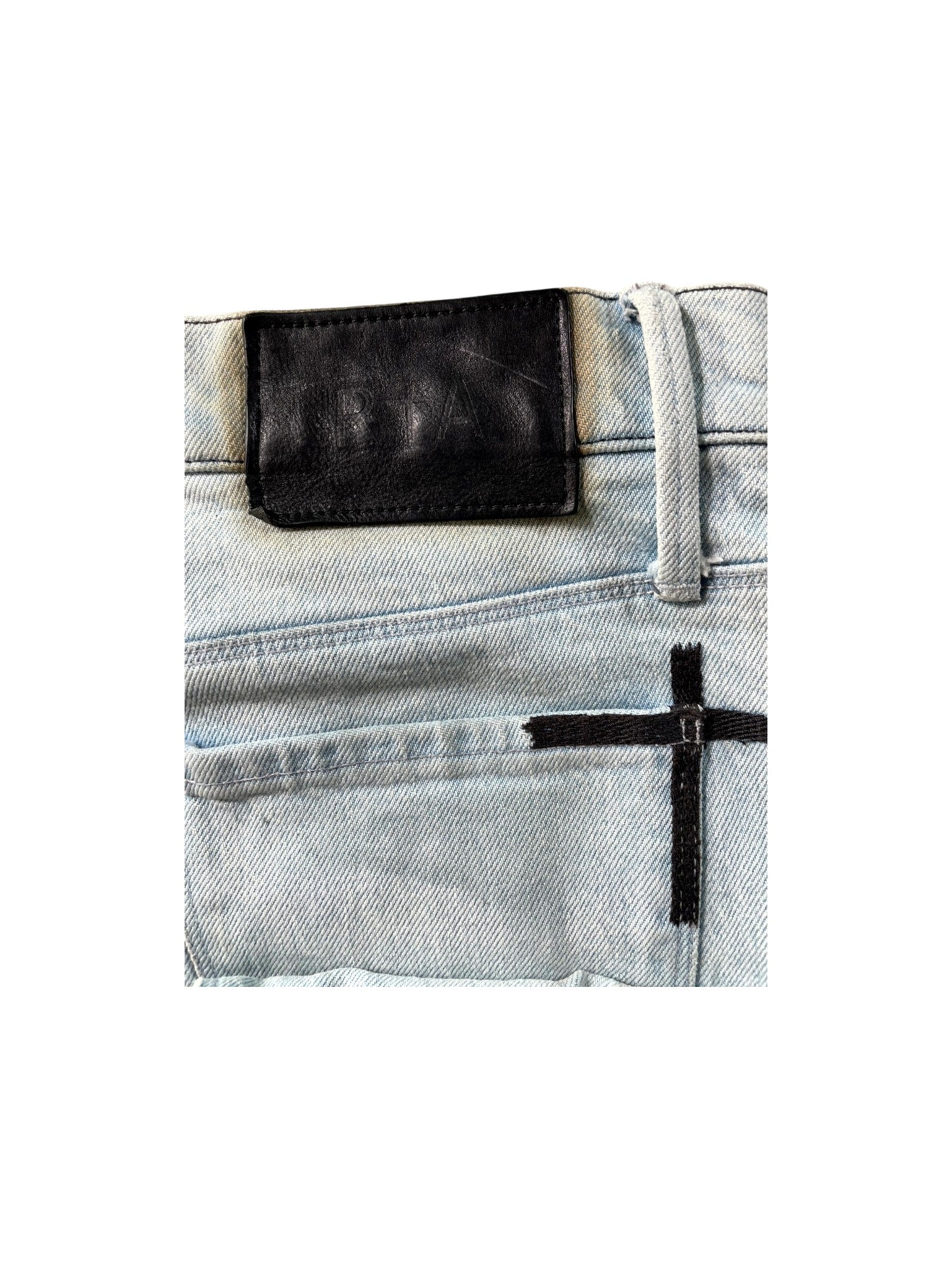 RTA Embroidered Light Wash Jeans