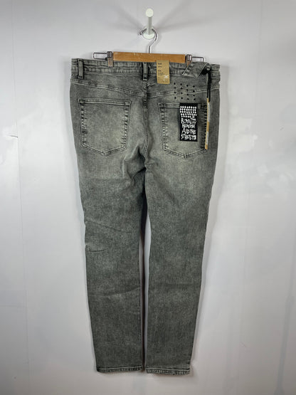 Ksubi Ripped Light Wash Grey Jeans