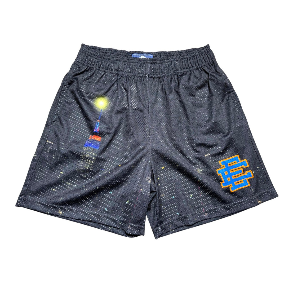 Eric Emanuel Black, Skyline Blue & Orange Shorts