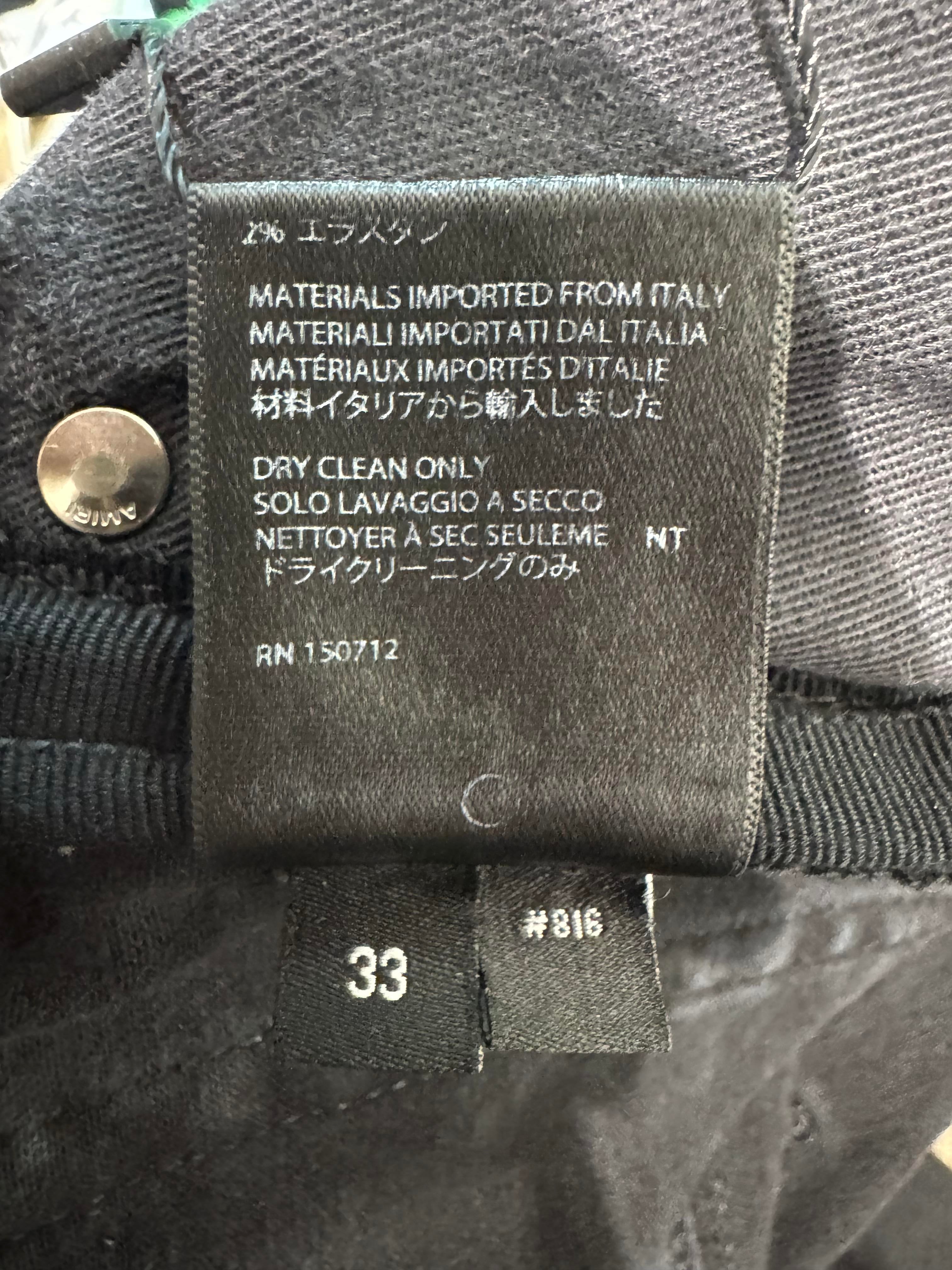 Amiri MX2 Black Patch Black Jeans