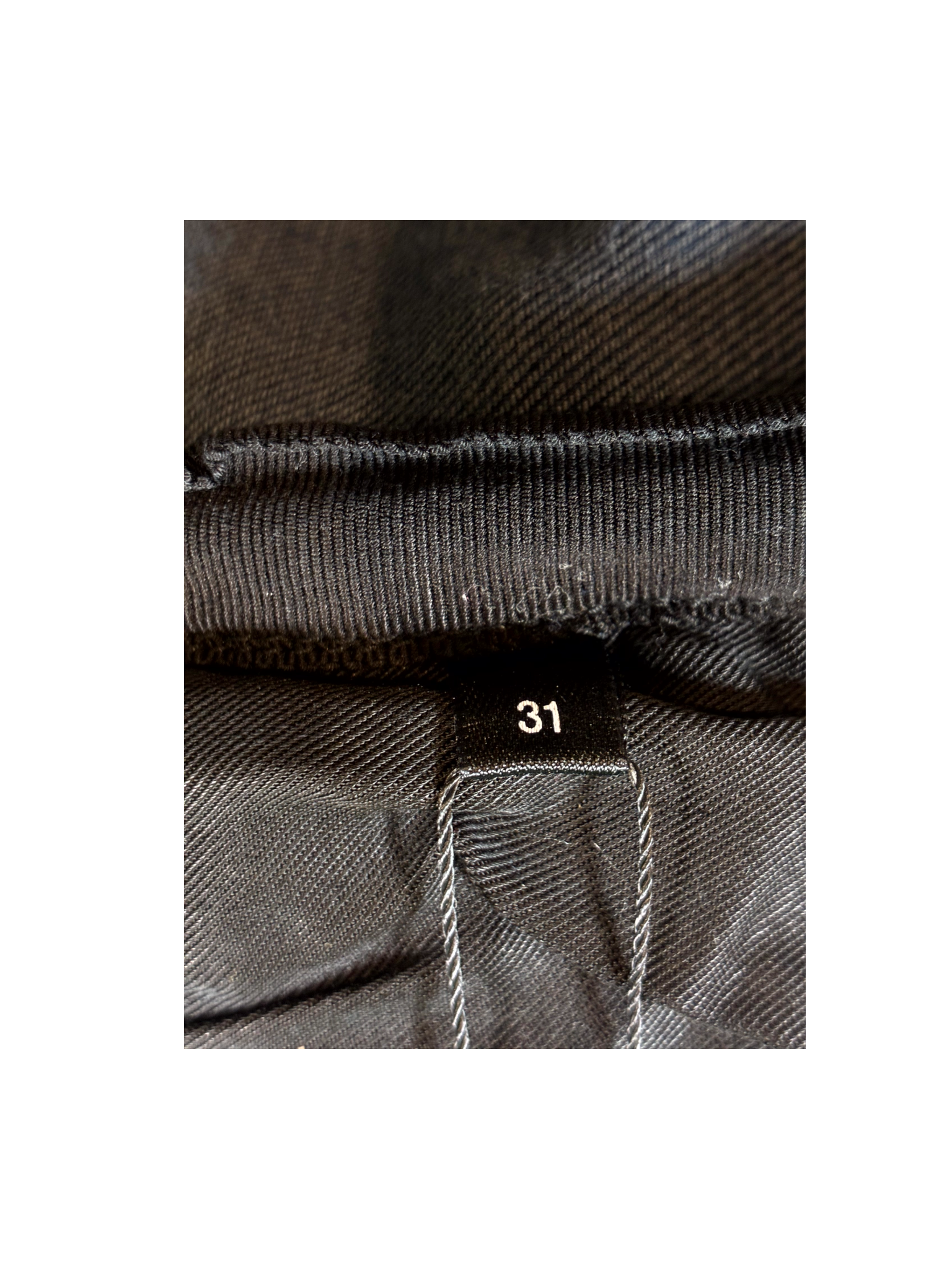 Amiri OG Leather Patch Dark Wash & Black Jeans