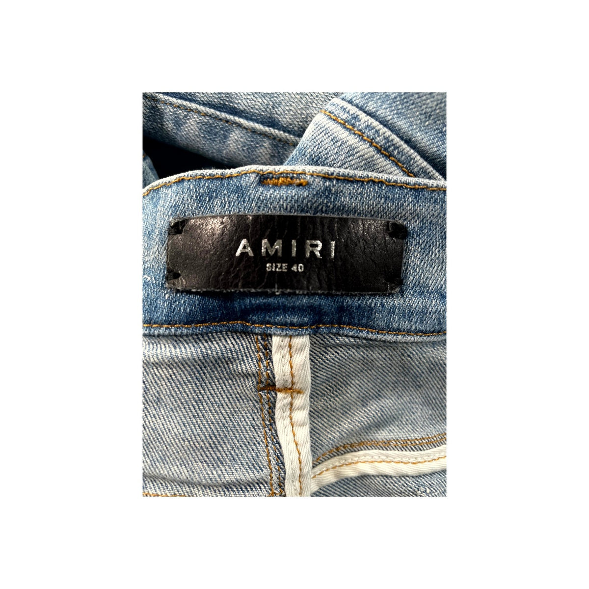 Amiri "MX2" Camo Light Wash Jeans
